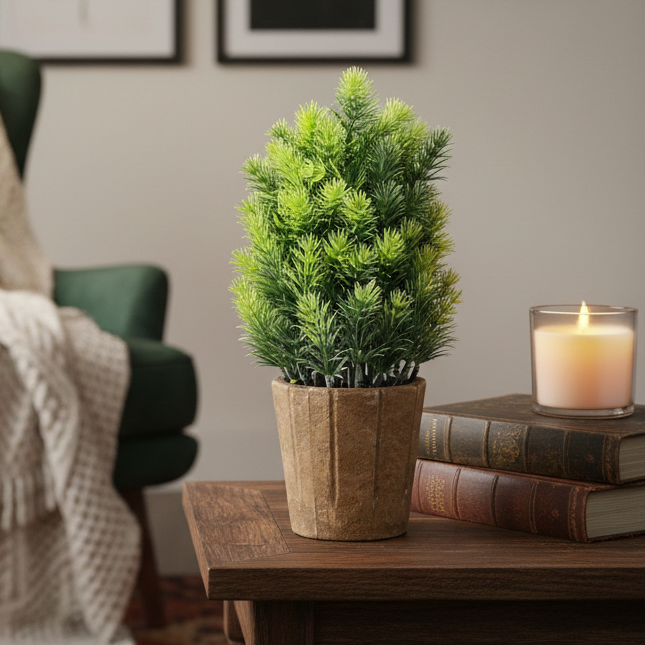 Faux Mountain Pine Bonsai Plant