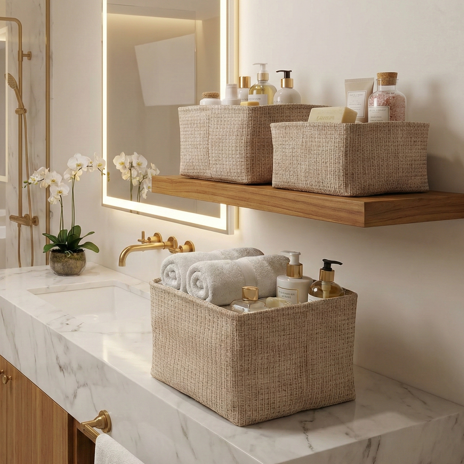 Suede Haven Organisers (Set of 3)