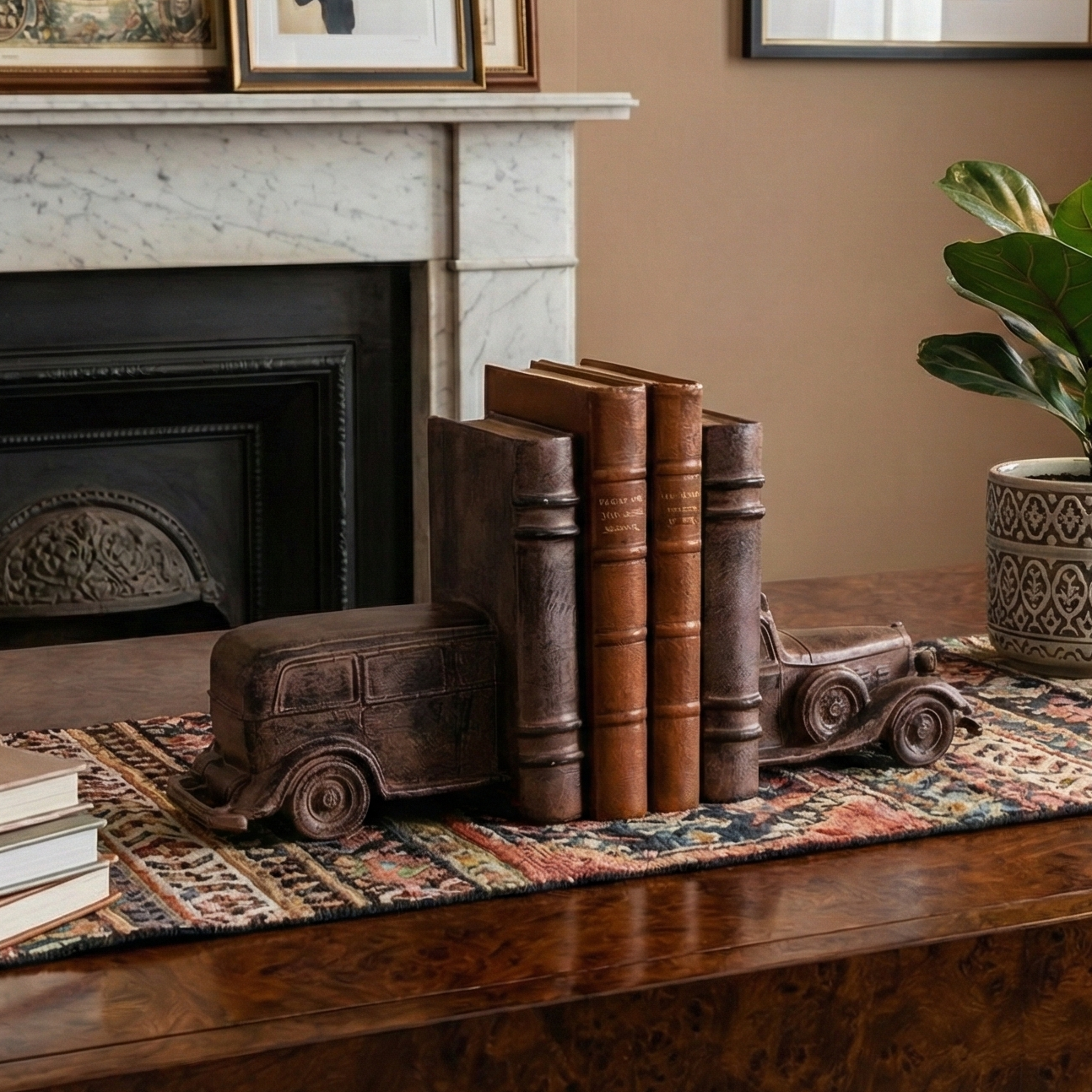 Vintage Car Bookends