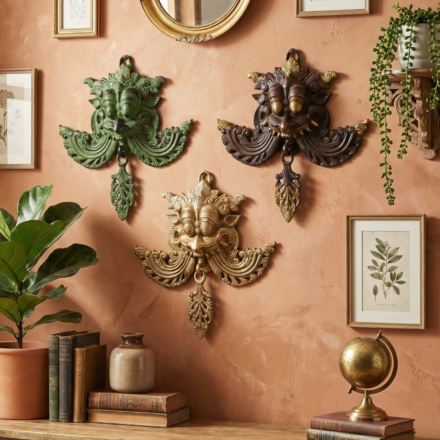 Garuda Metal Wall Hanging - Large (Single)