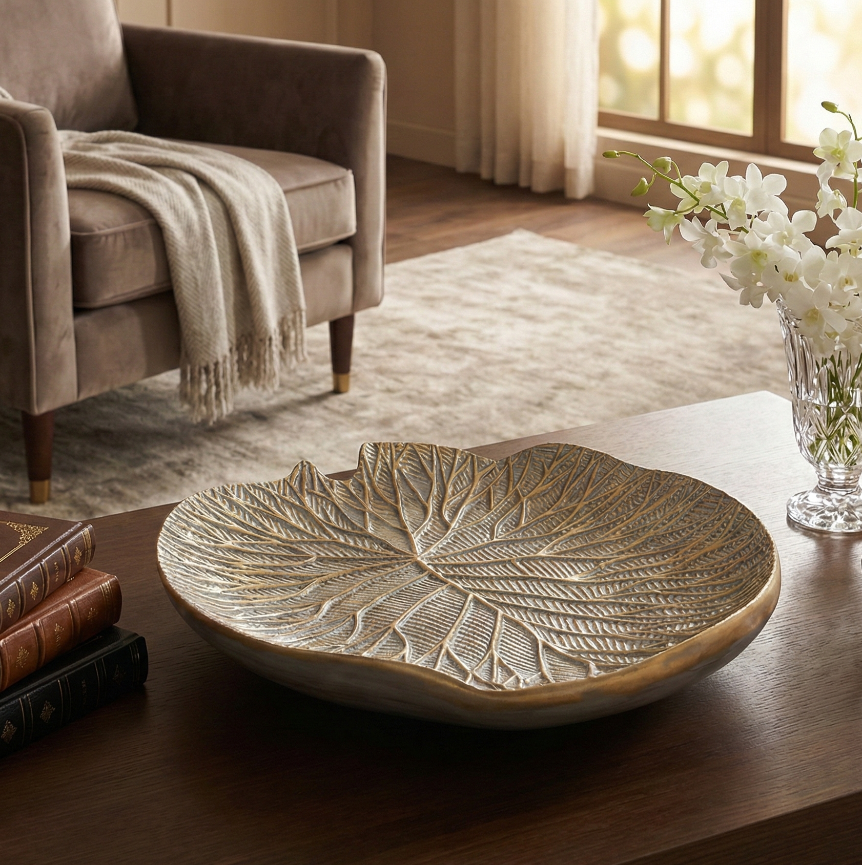 Leafora Textured Platter (Large)
