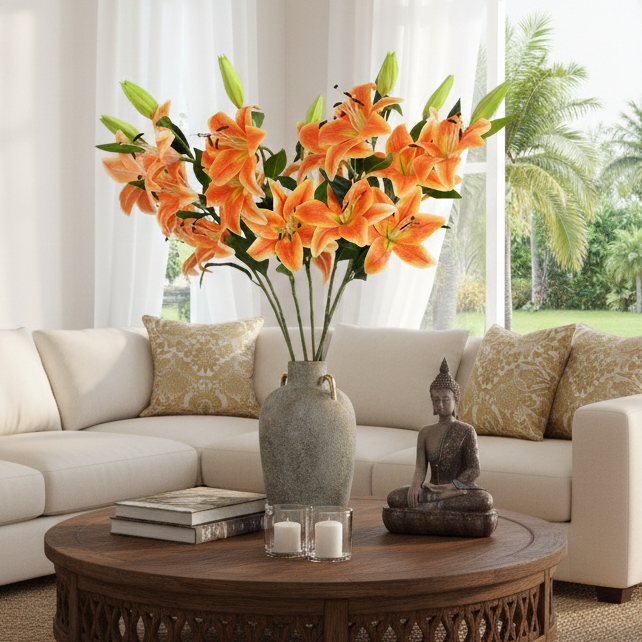 Faux Orange Lilly (Single)