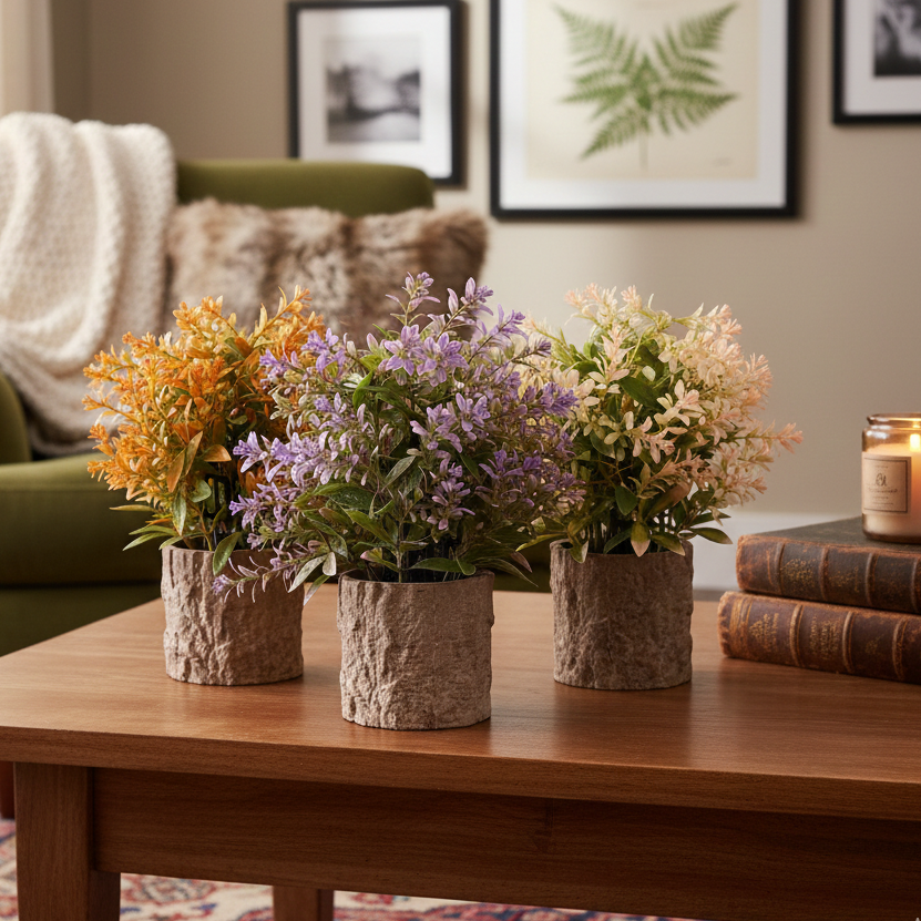 Faux Flowering Shrub Bonsai (Single)