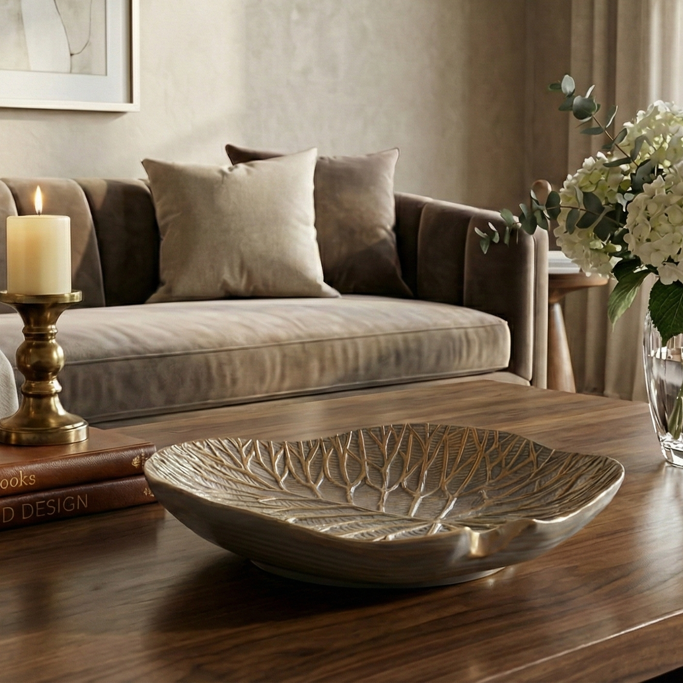 Leafora Textured Platter (Medium)