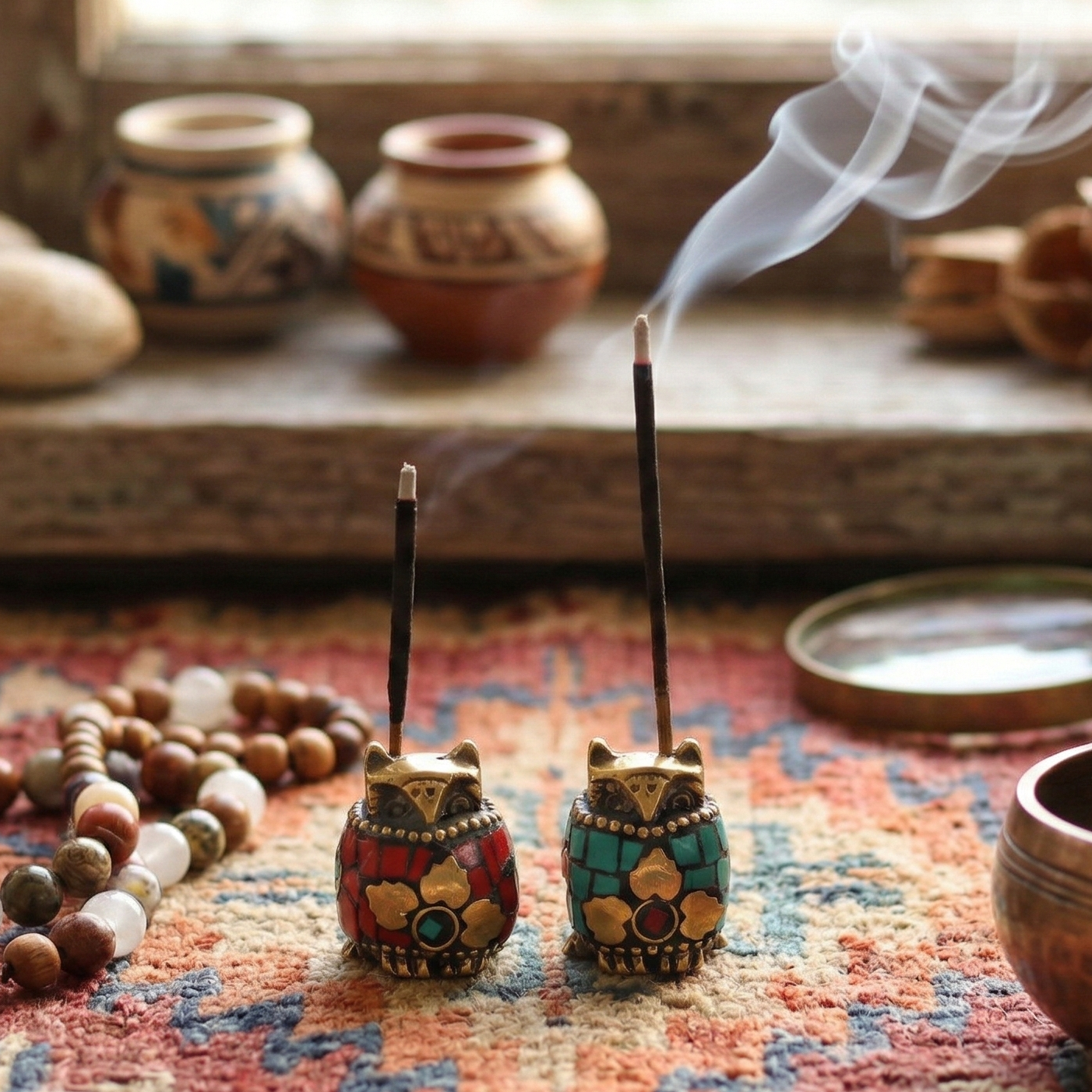 Tiny Owls - Incense Holders (set of 2)