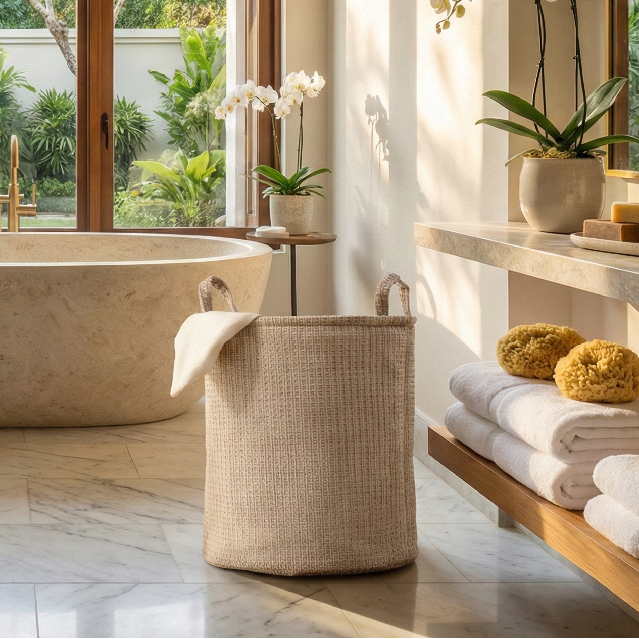 Sable Suede Laundry Tote