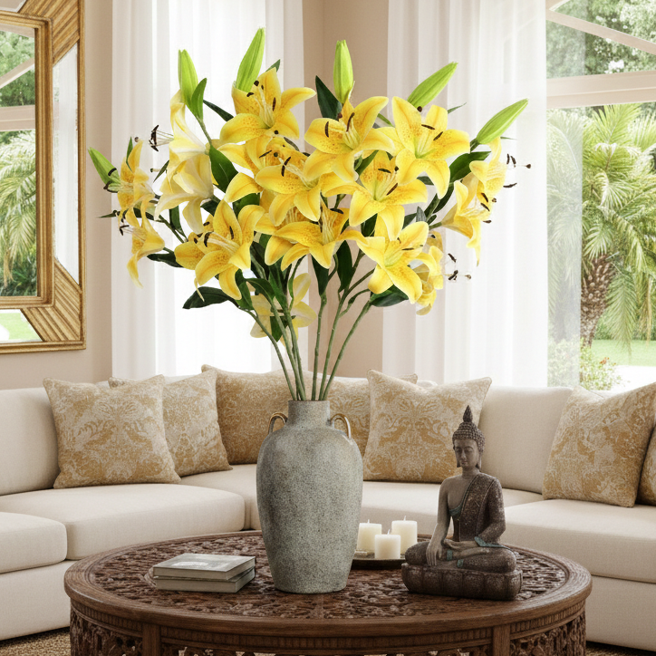 Faux Yellow Lilly (Single)