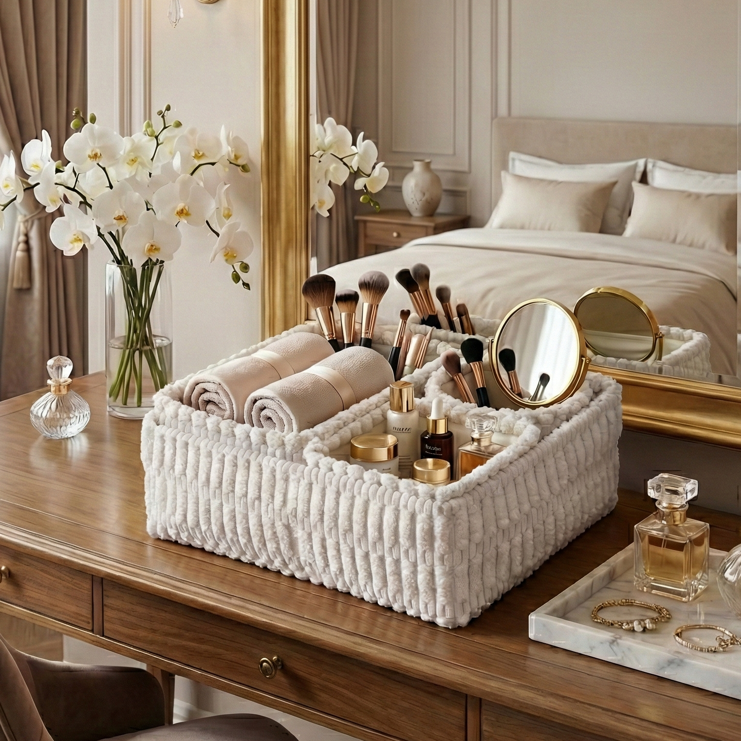 HushNest Quartet Storage Bins - White (Set of 4)