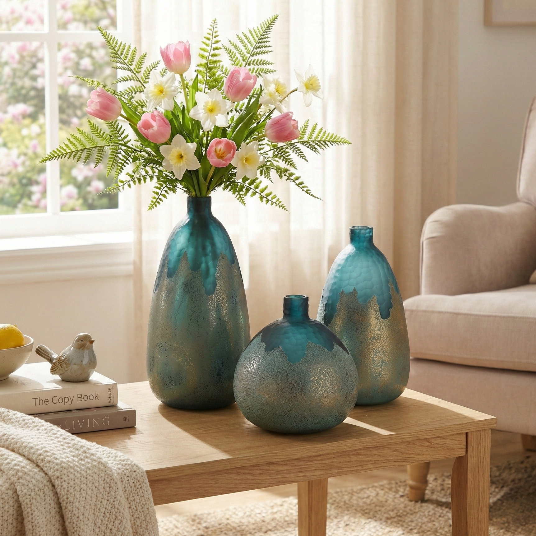 Drip Glaze Ombre Glass Vase (Single)