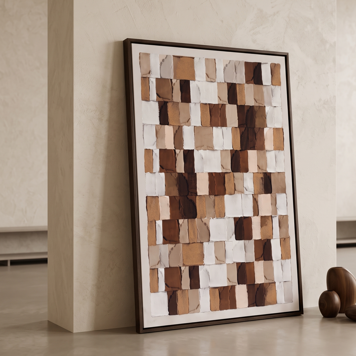 Mosaic Texture Hand-Painted Canvas Art