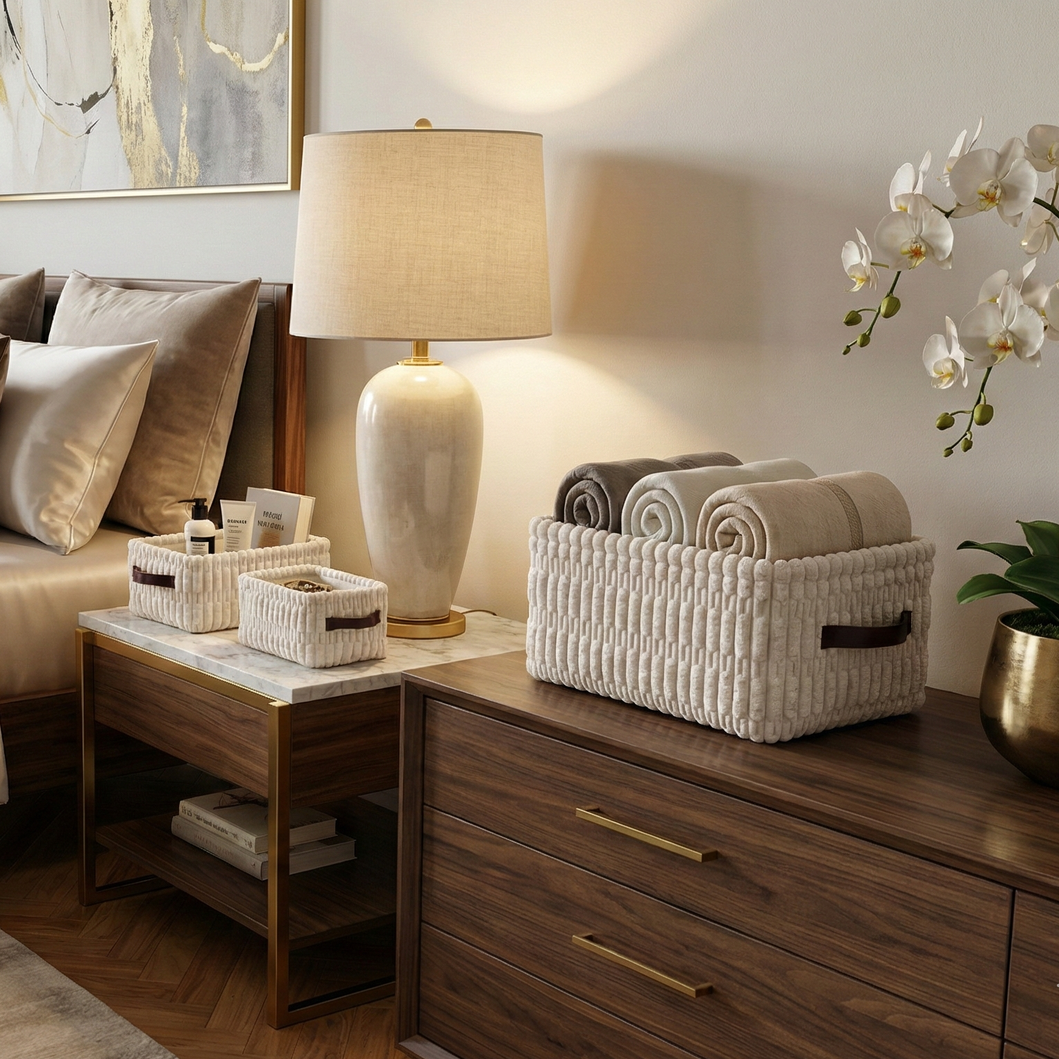 Whiteluxe Storage Organisers (Set of 3)