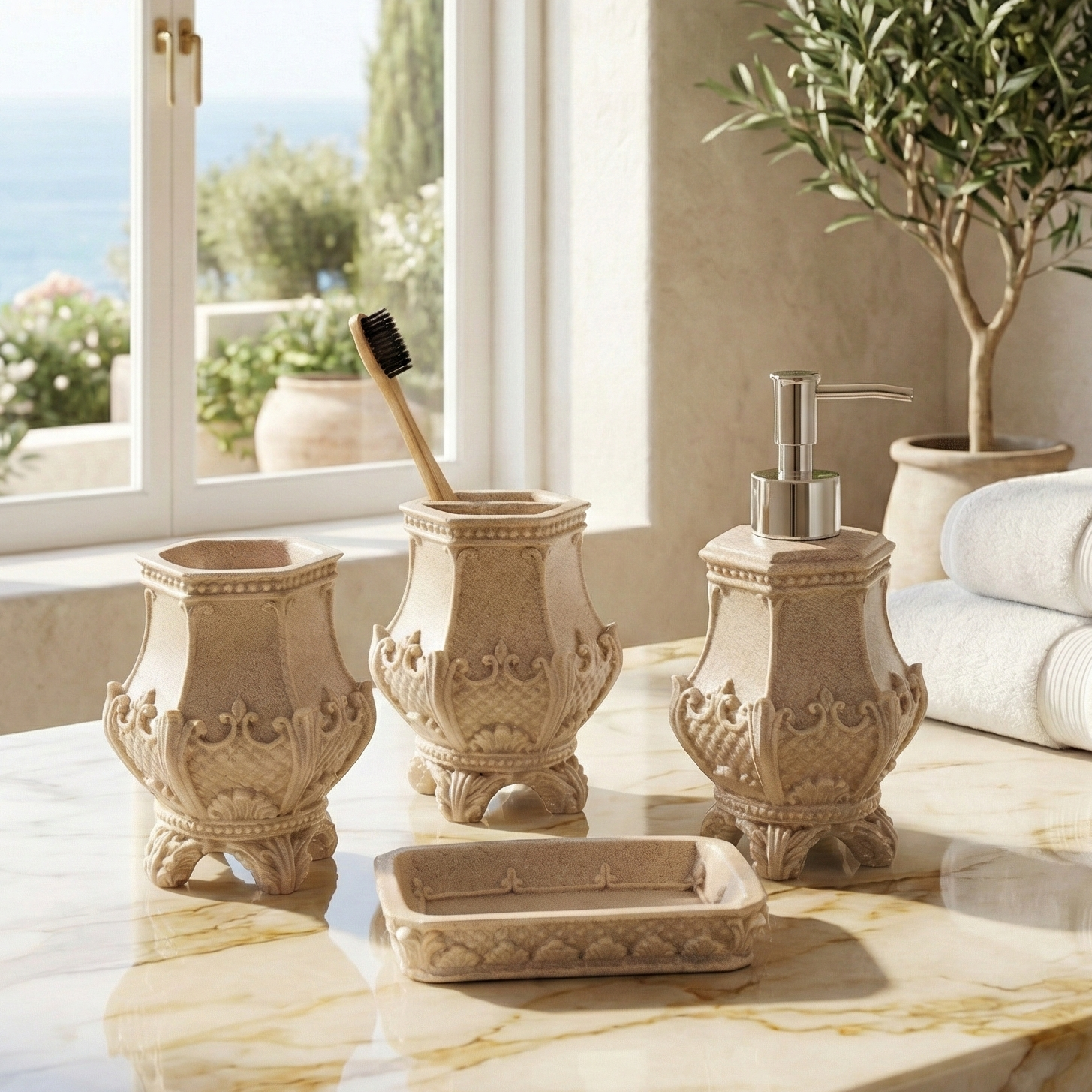 Victorian 4 Piece Bath Set