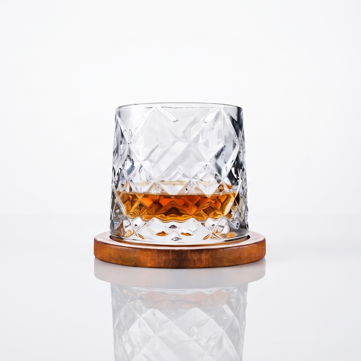 The Orbit Spinning Whiskey Glass with Coaster (Set of 4)