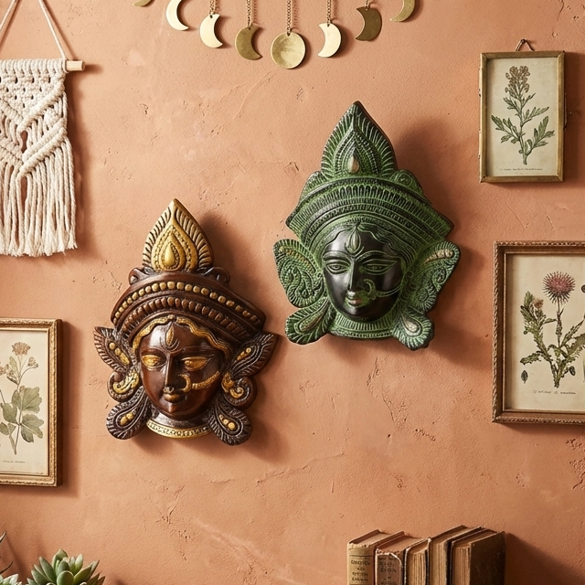 Durga Goddess Wall Mask - Medium (Single)