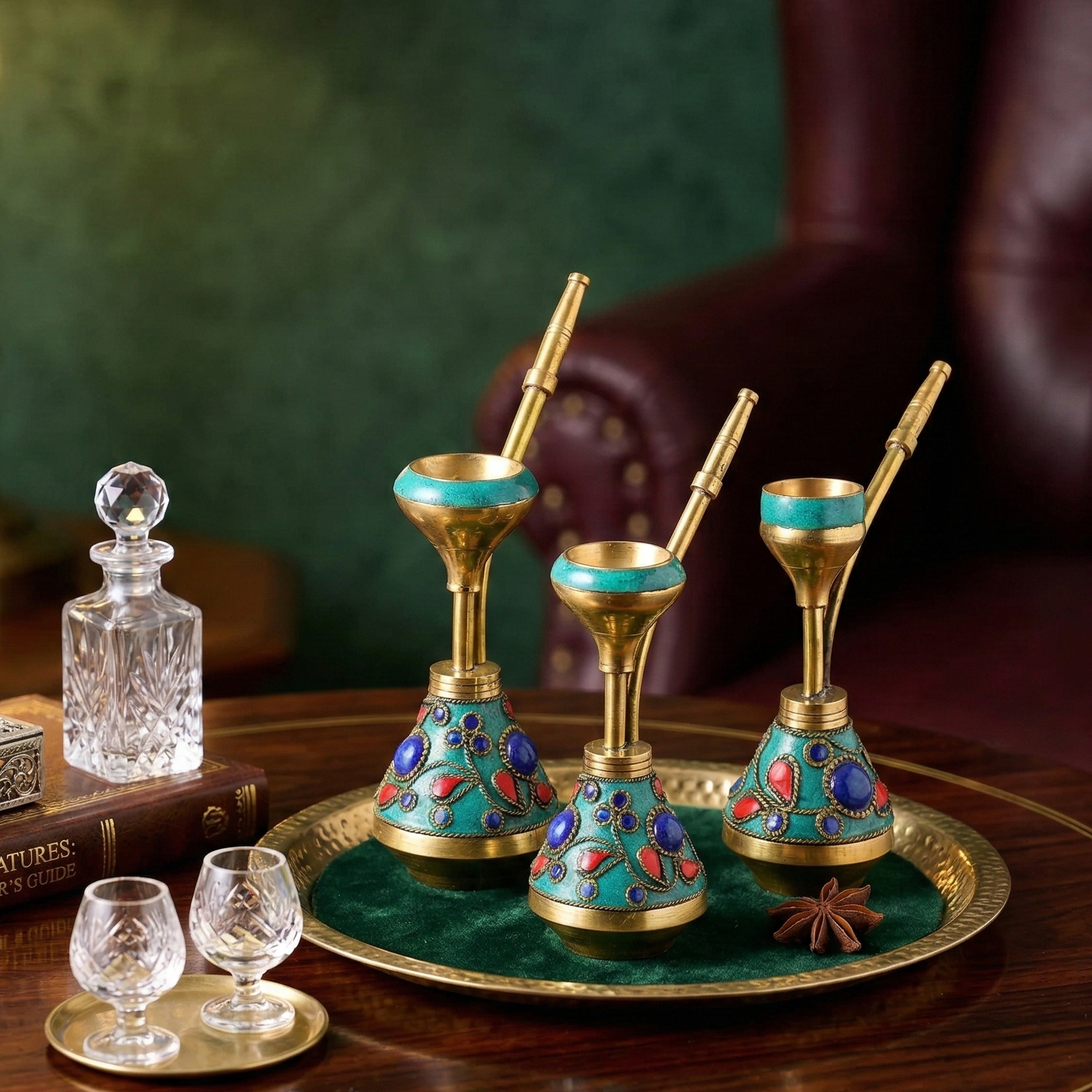 Decorative Hookah (set of 3)
