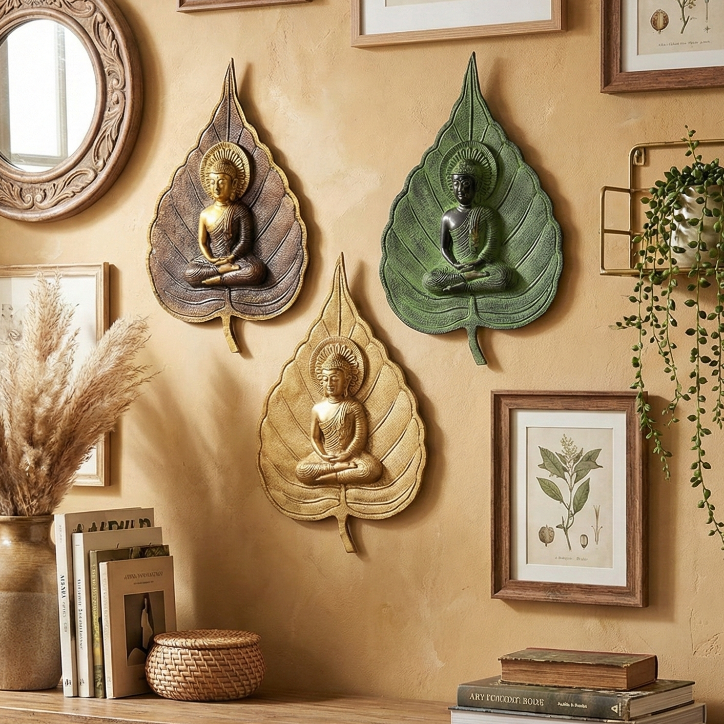 Buddha Leaf Wall Mask (Single)