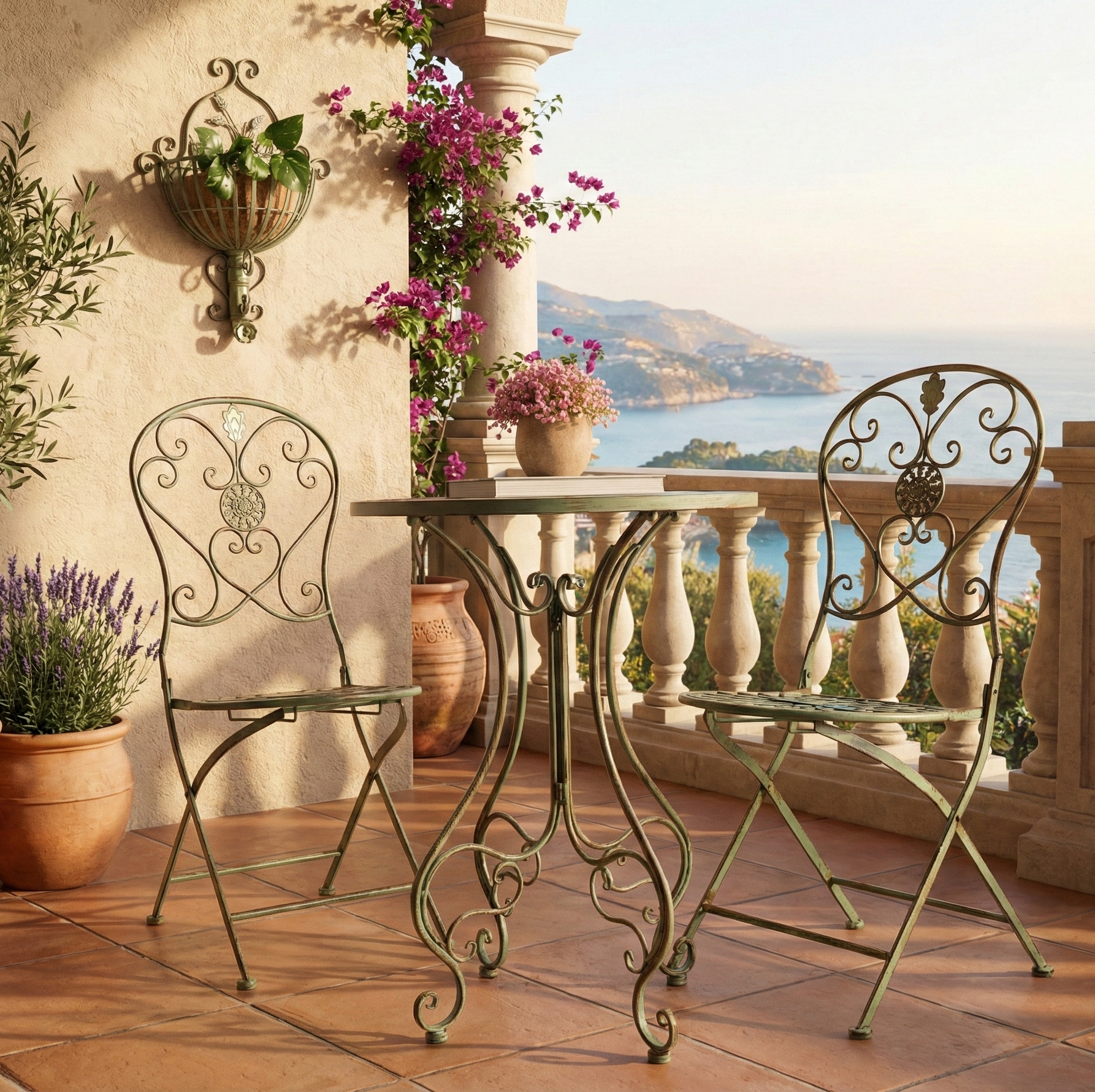 Olive Garden Foldable Outdoor Table and Chair (Single)