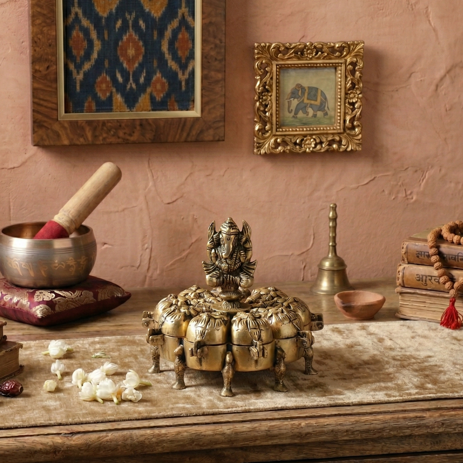 Ganesh Brass Pooja Box