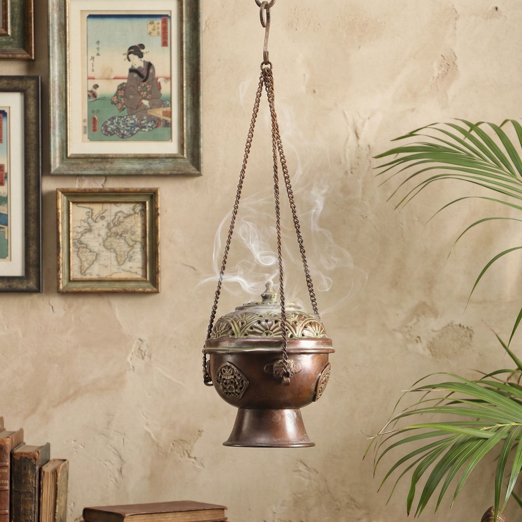 The Smokey Goblet (Green) - Incense Holder