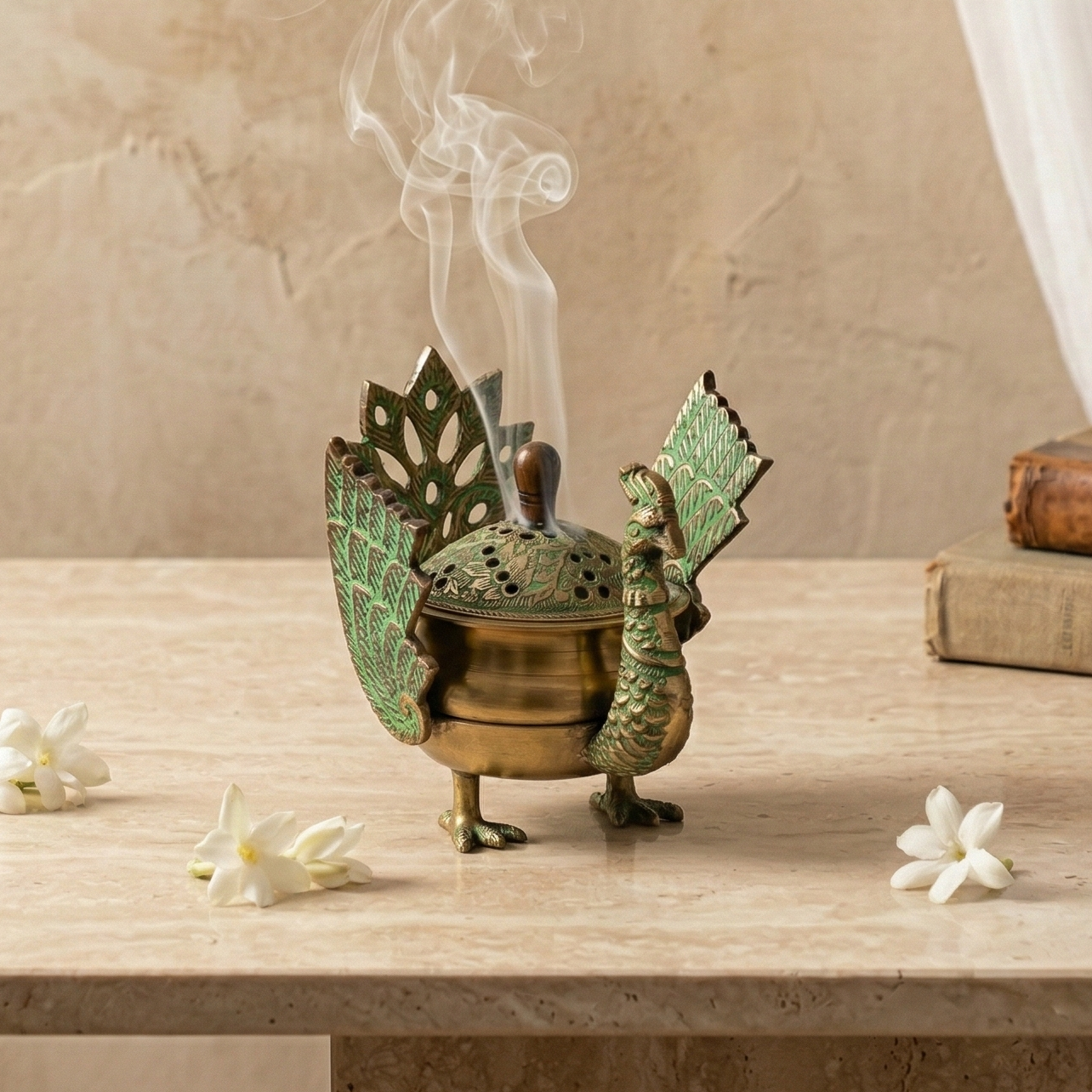 Peacock Bird Incense Holder