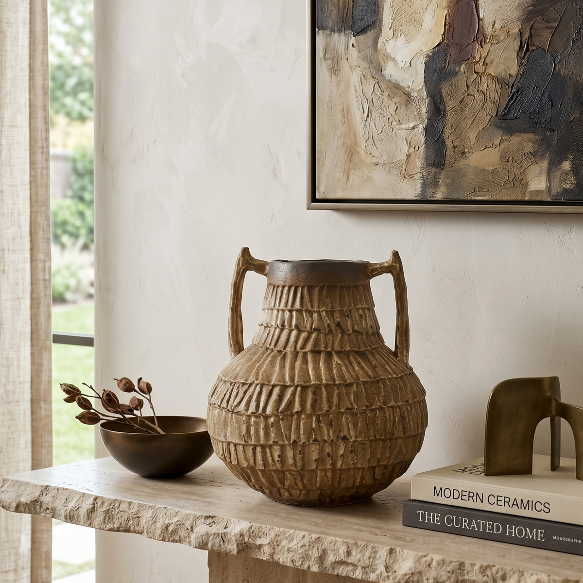 Heritage Amphora Ceramic Vase