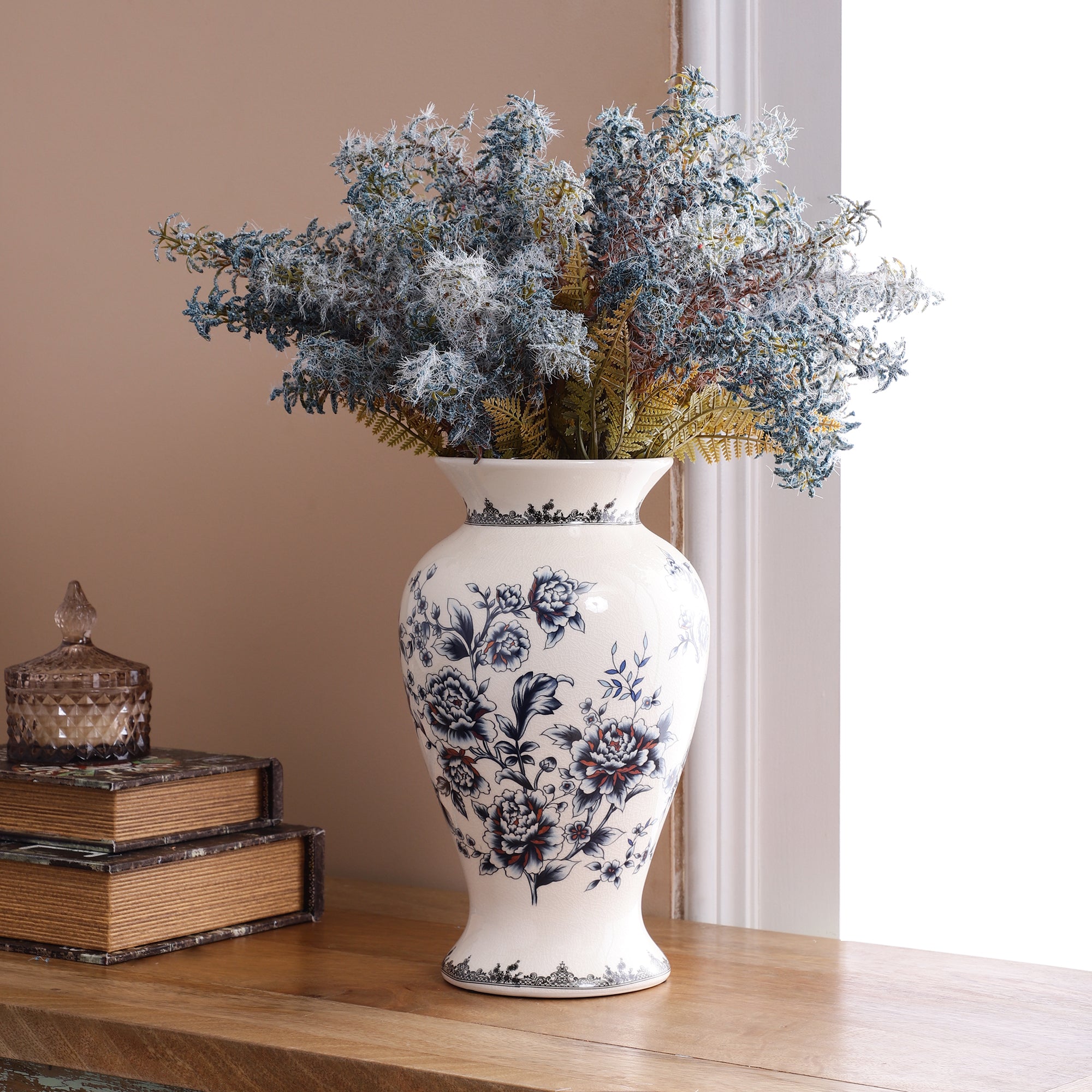 Blue Feather Fern Bunch (Single)