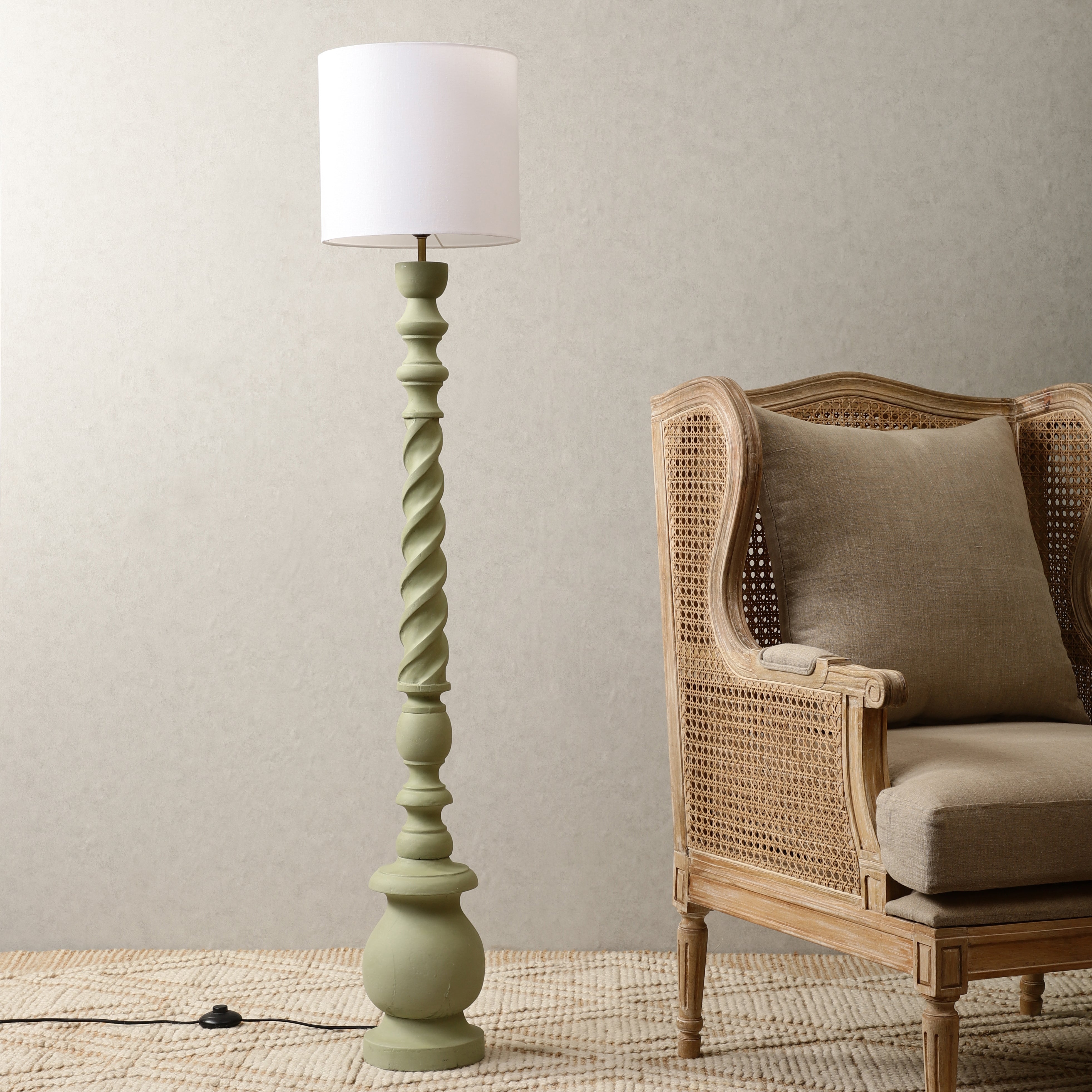 Melrose Green Floor Lamp
