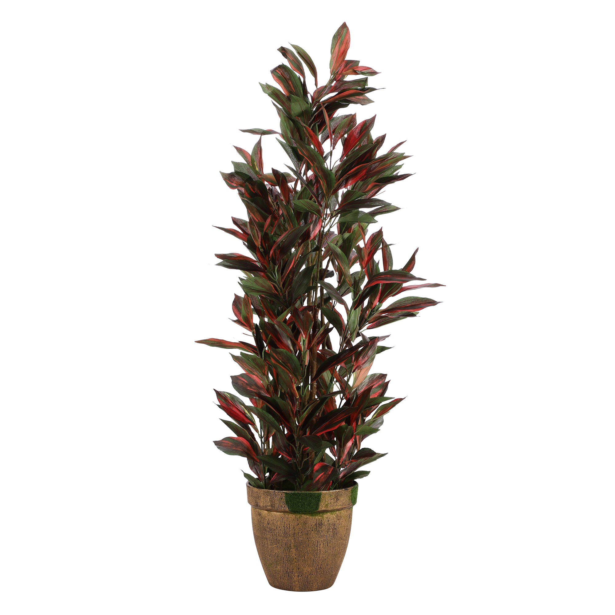 Ruby Red Dracaena Faux Plant with Pot