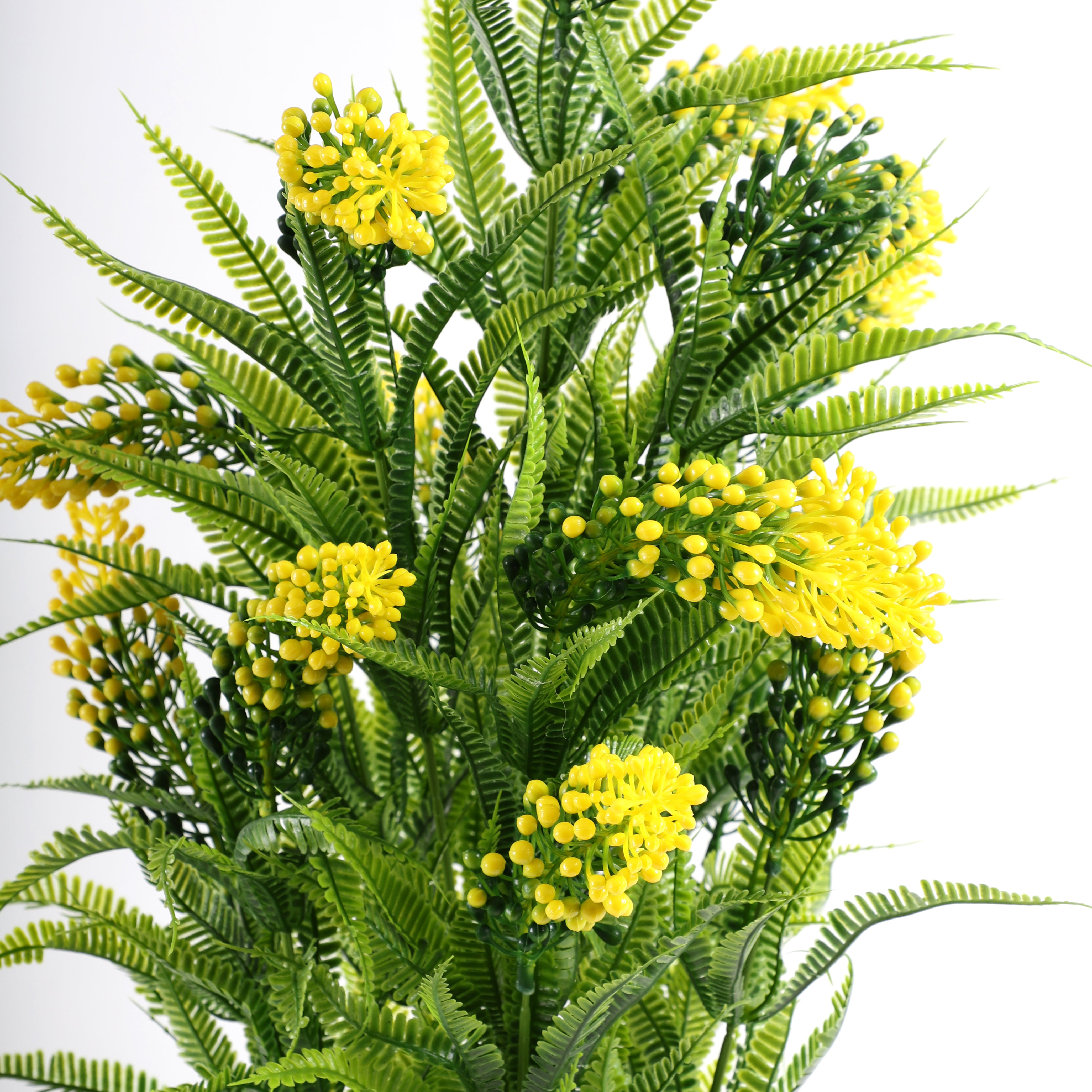 Fern Faux Plant - Green/Yellow (Medium)