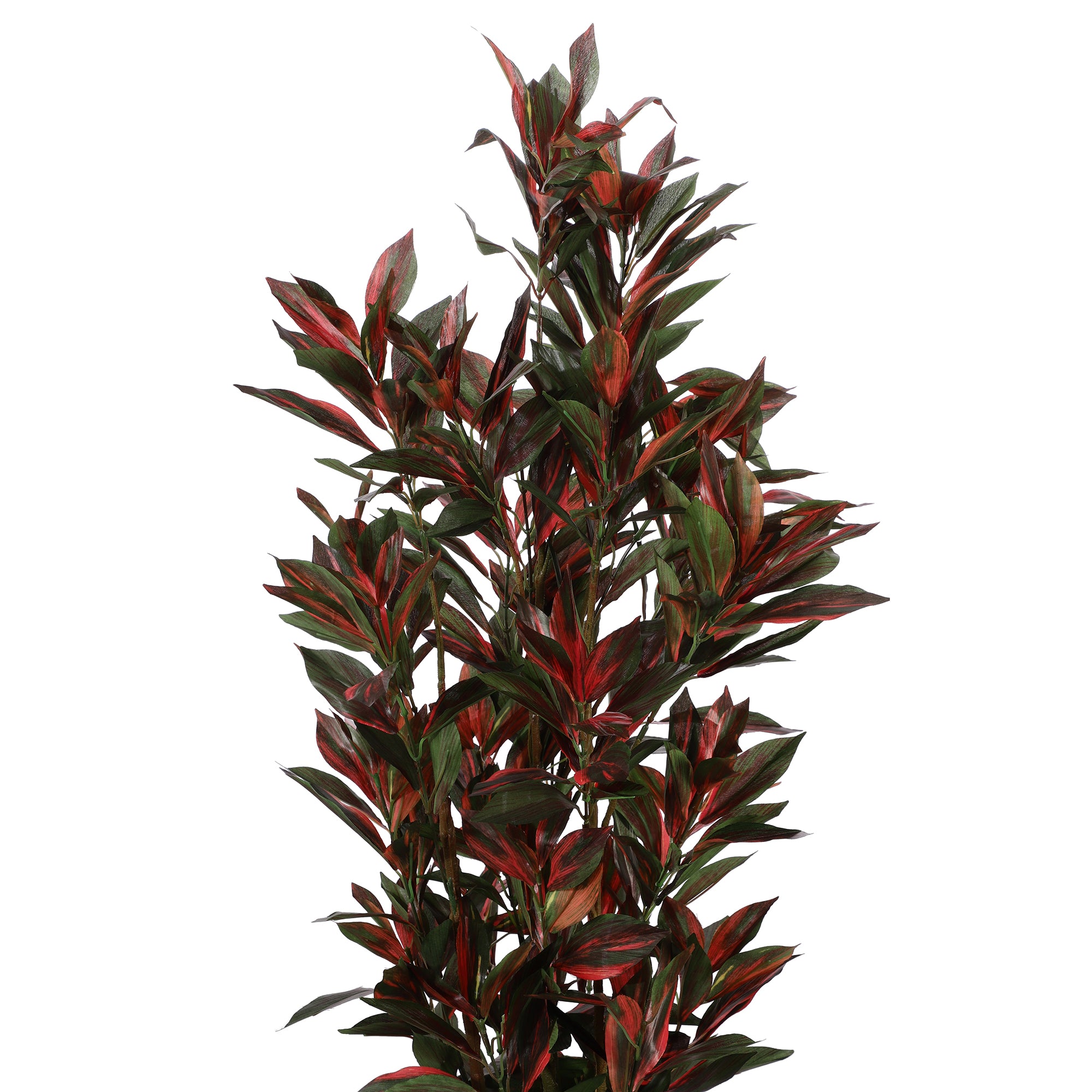 Ruby Red Dracaena Faux Plant with Pot