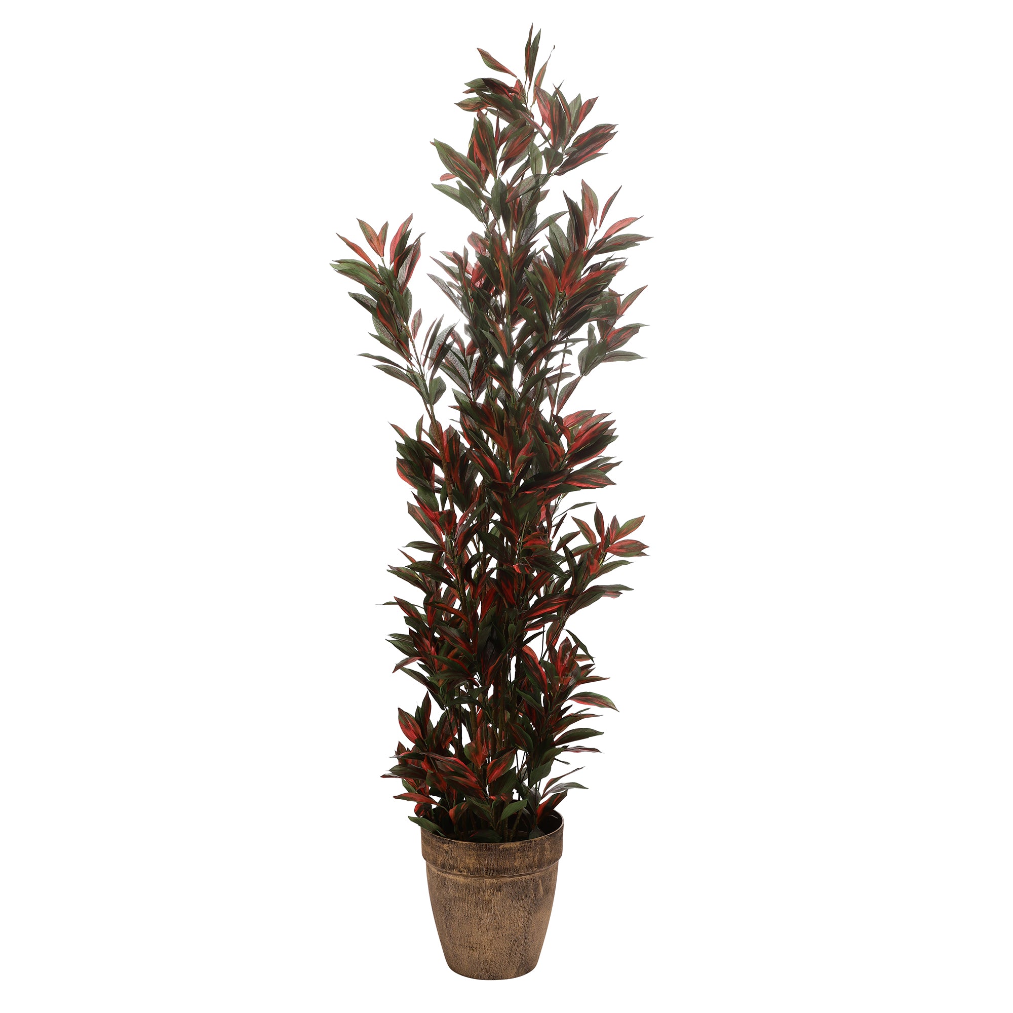 Green/Red Dracaena Faux Plant (Tall)