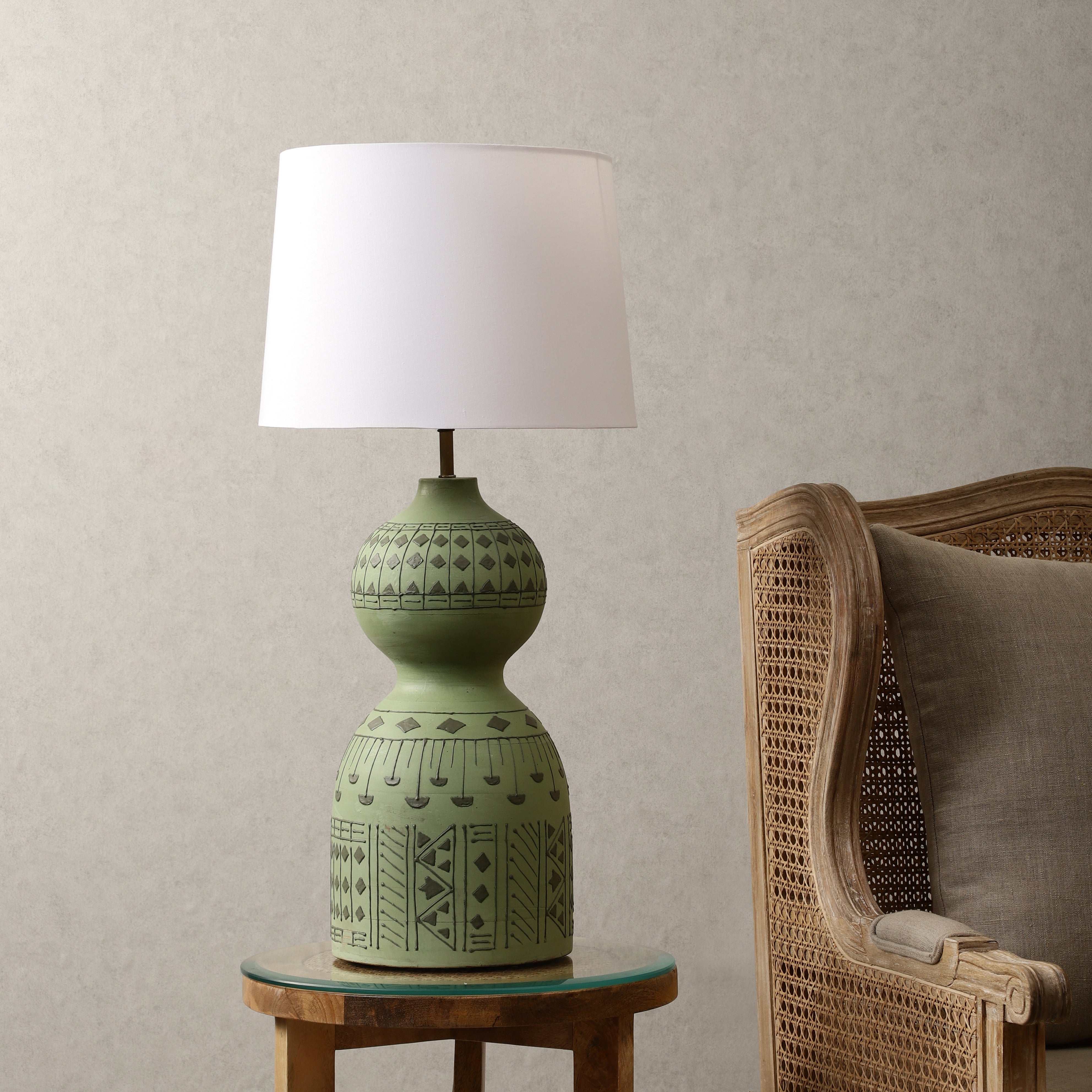 Belleview Green Table Lamp