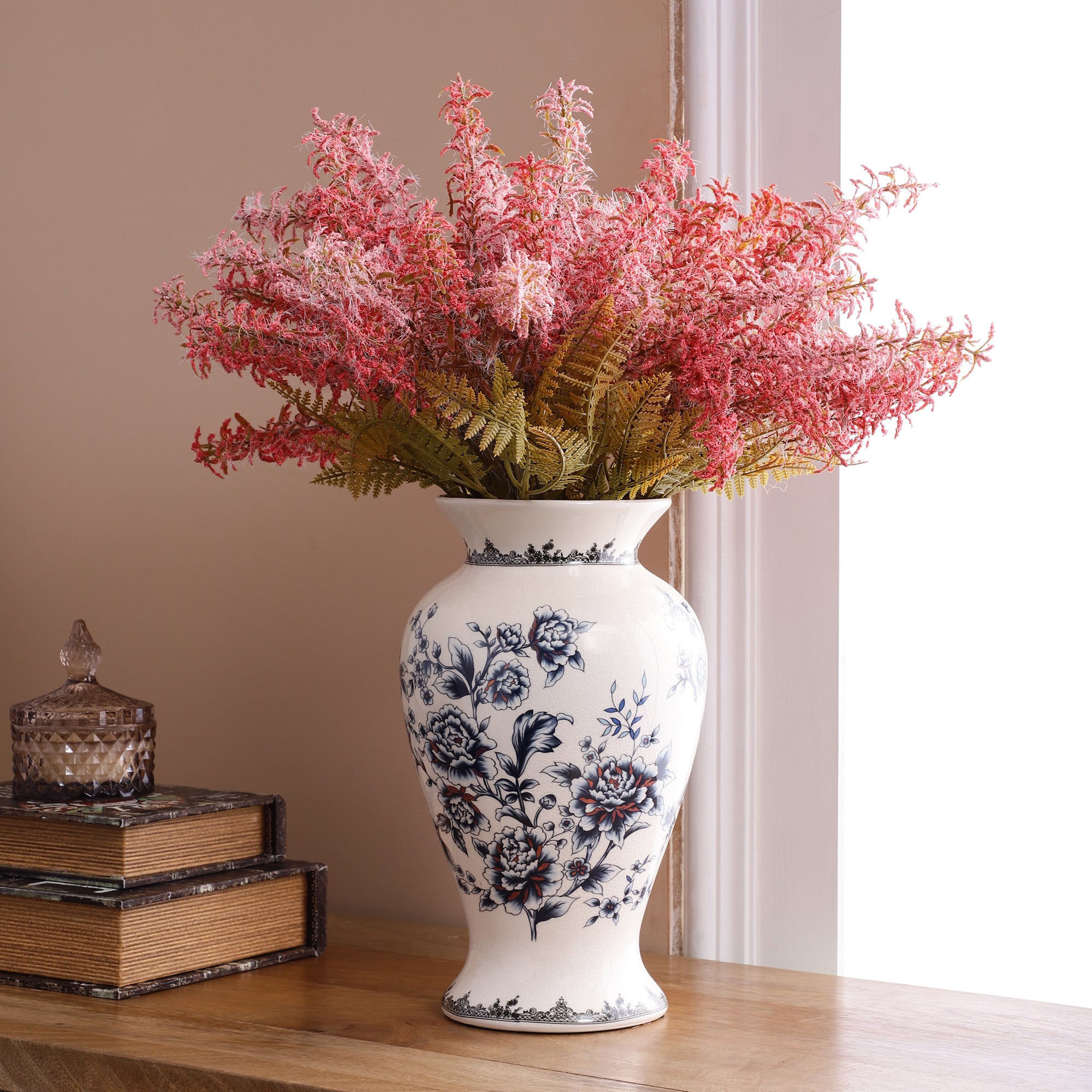 Pink Feather Fern Bunch (Single)