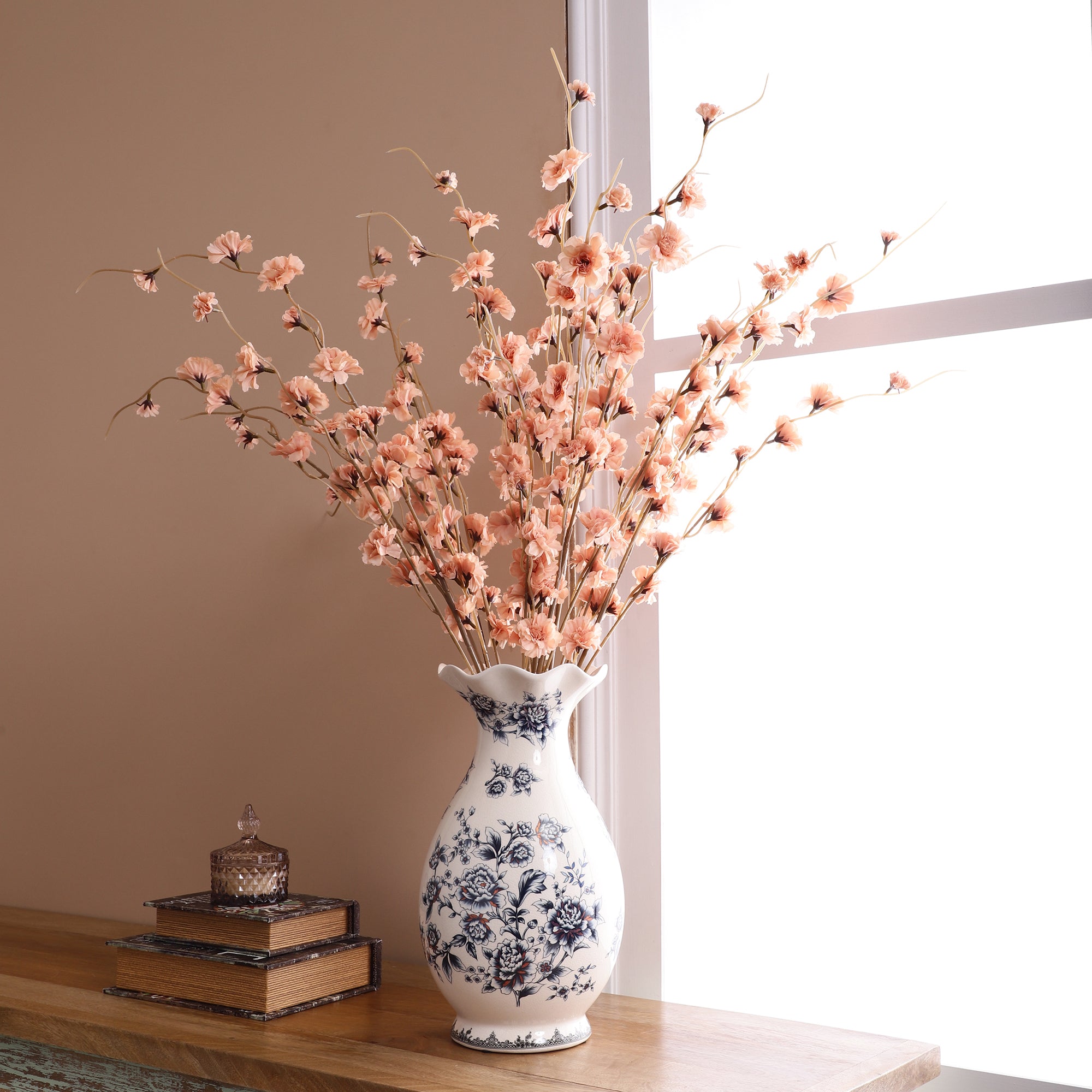 Delicate Peach Cherry Blossom Stick (Single)