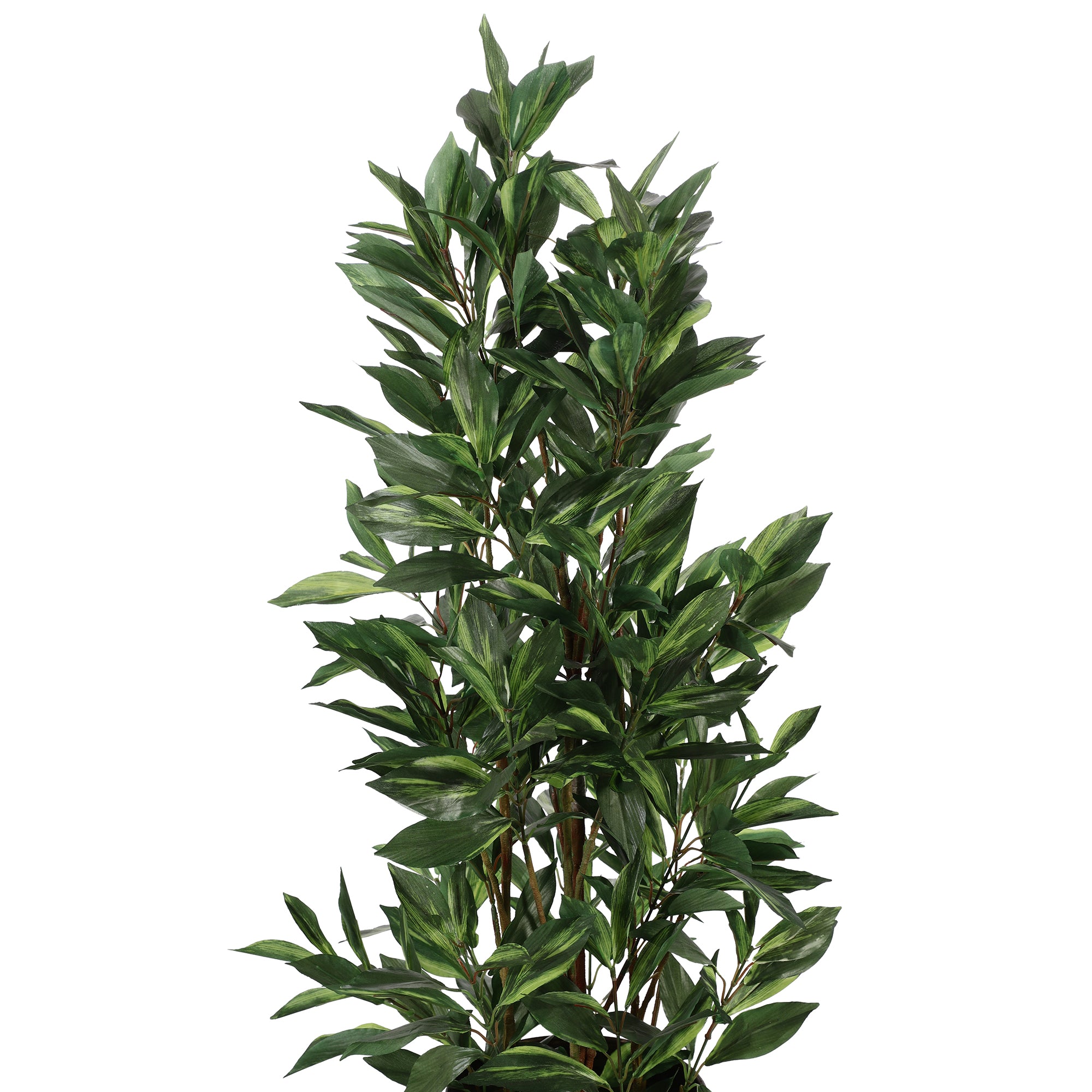 Green Dracaena Faux Plant with Pot (Medium)