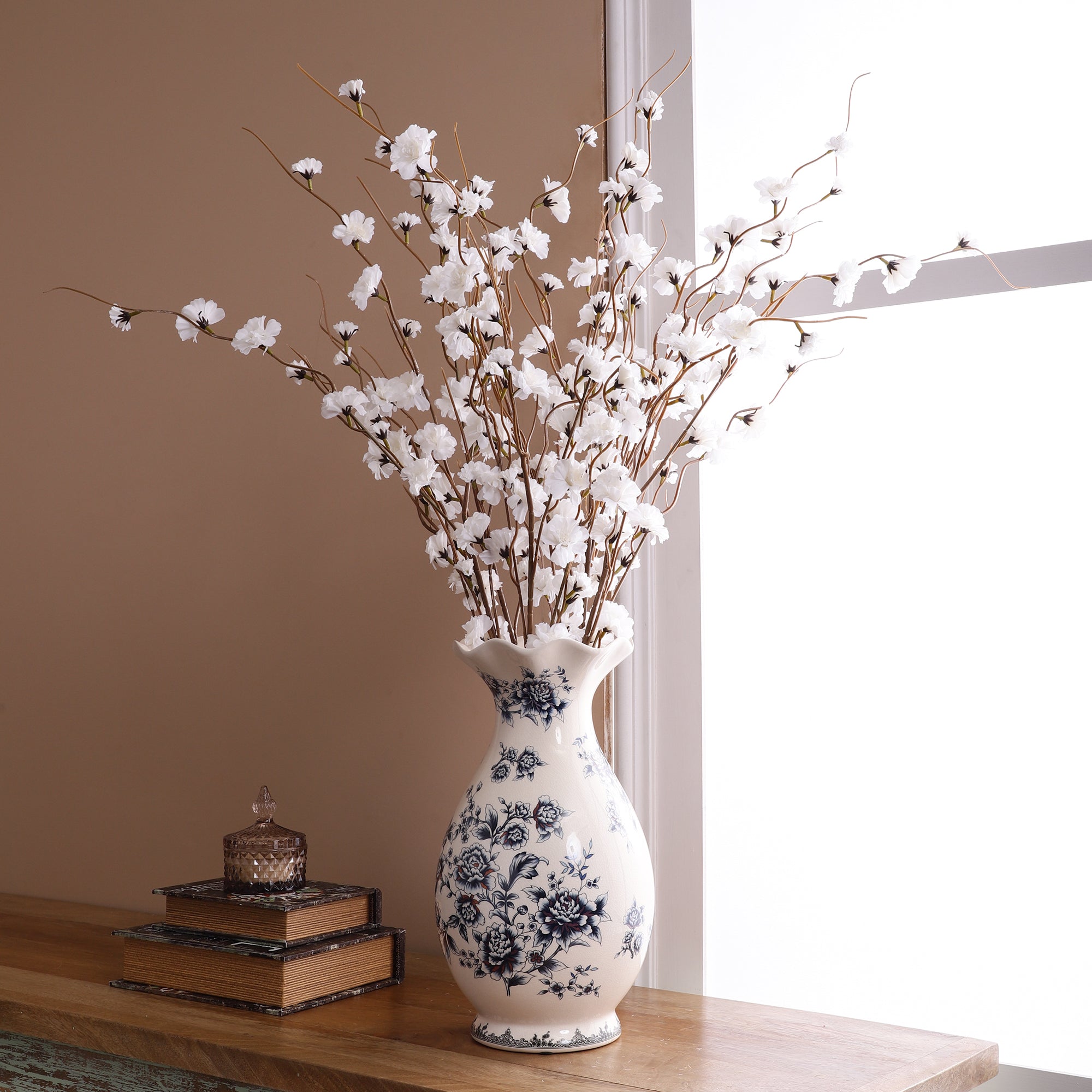 Delicate White Cherry Blossom Stick (Single)