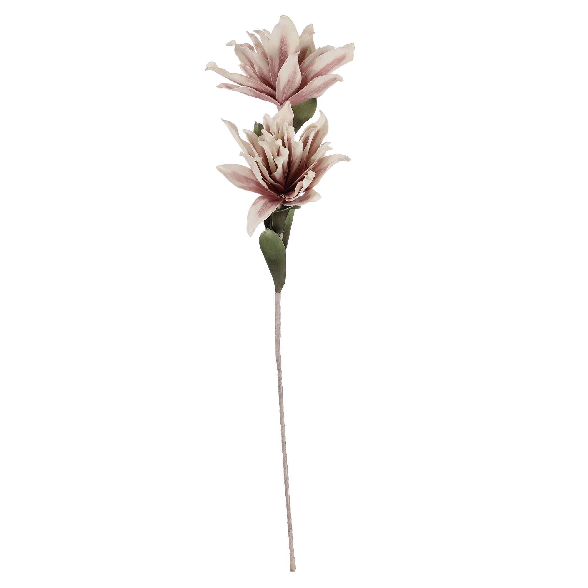 Mauve Magnolia Faux Flower Stick (Single)