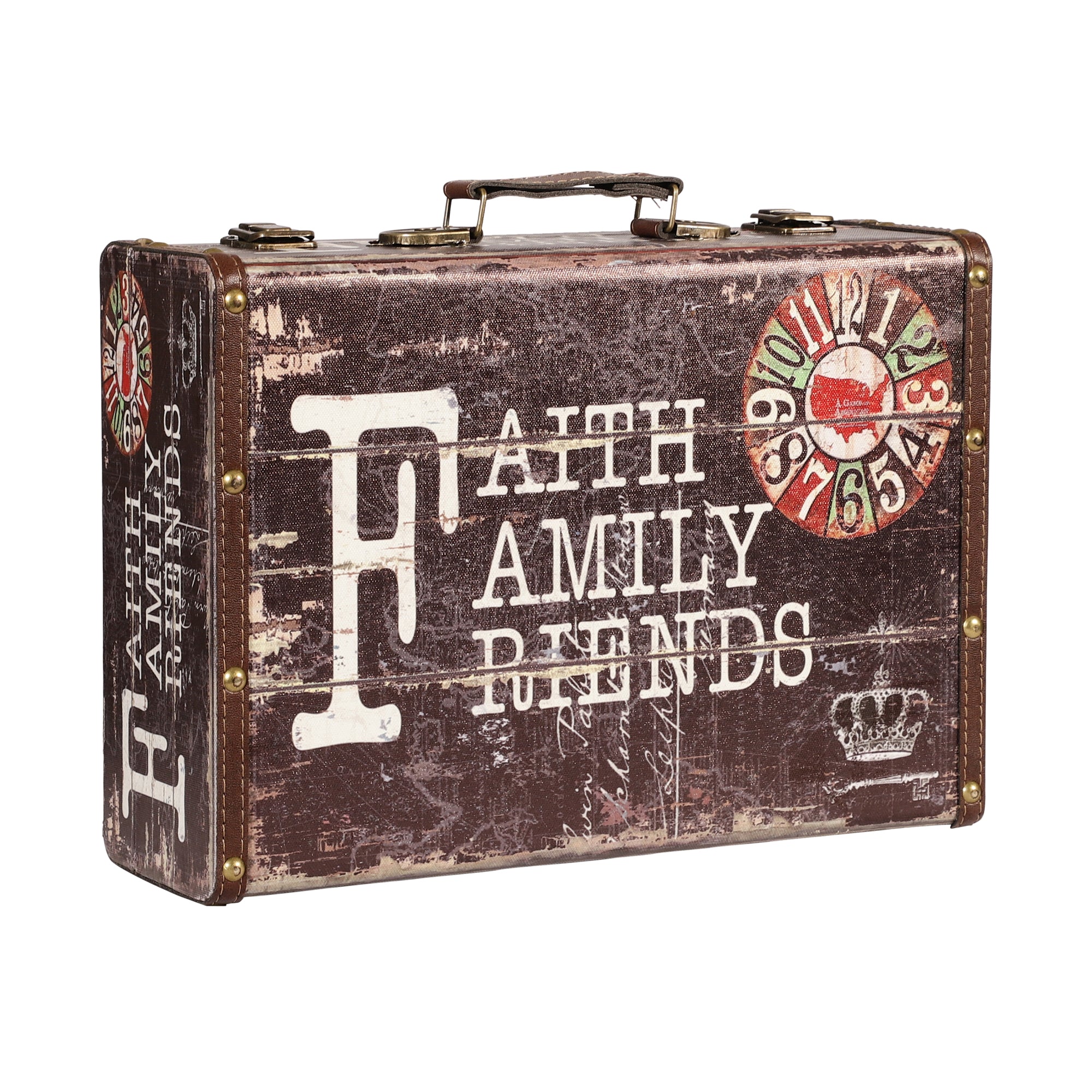 Faith Decorative Suitcase Set (Set of 3)