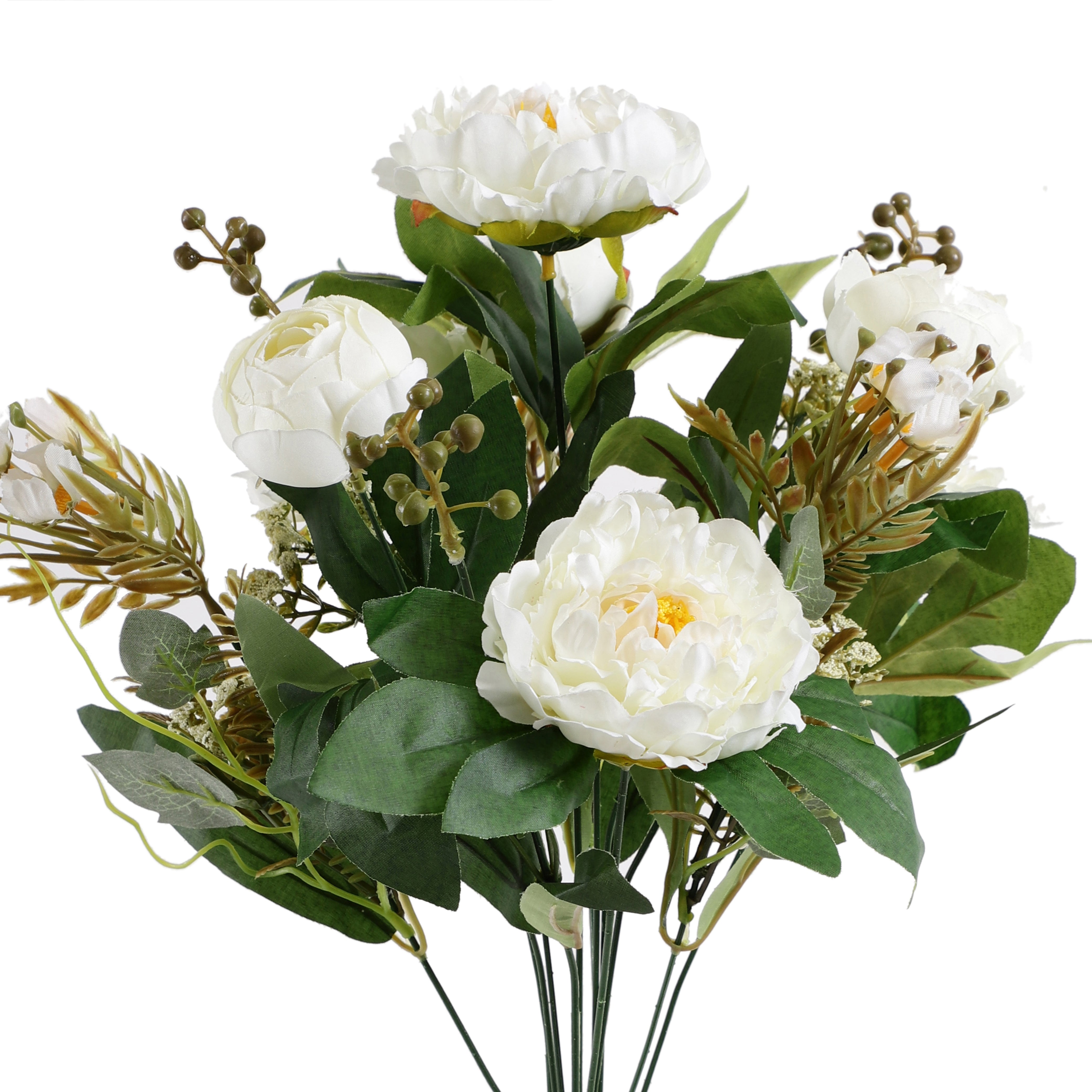 White Ranunculus Flower Bunch (Single)