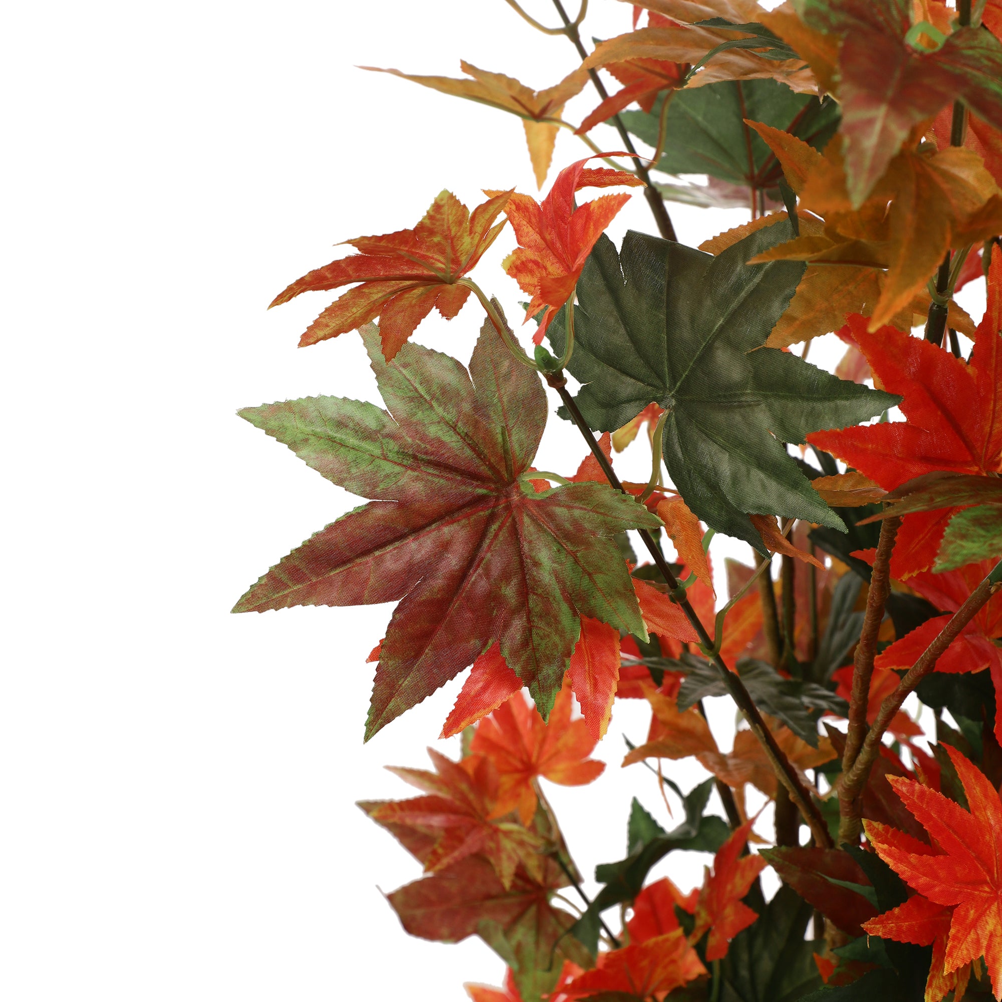 Green/Red Maple Leaf Faux Plant (Tall)