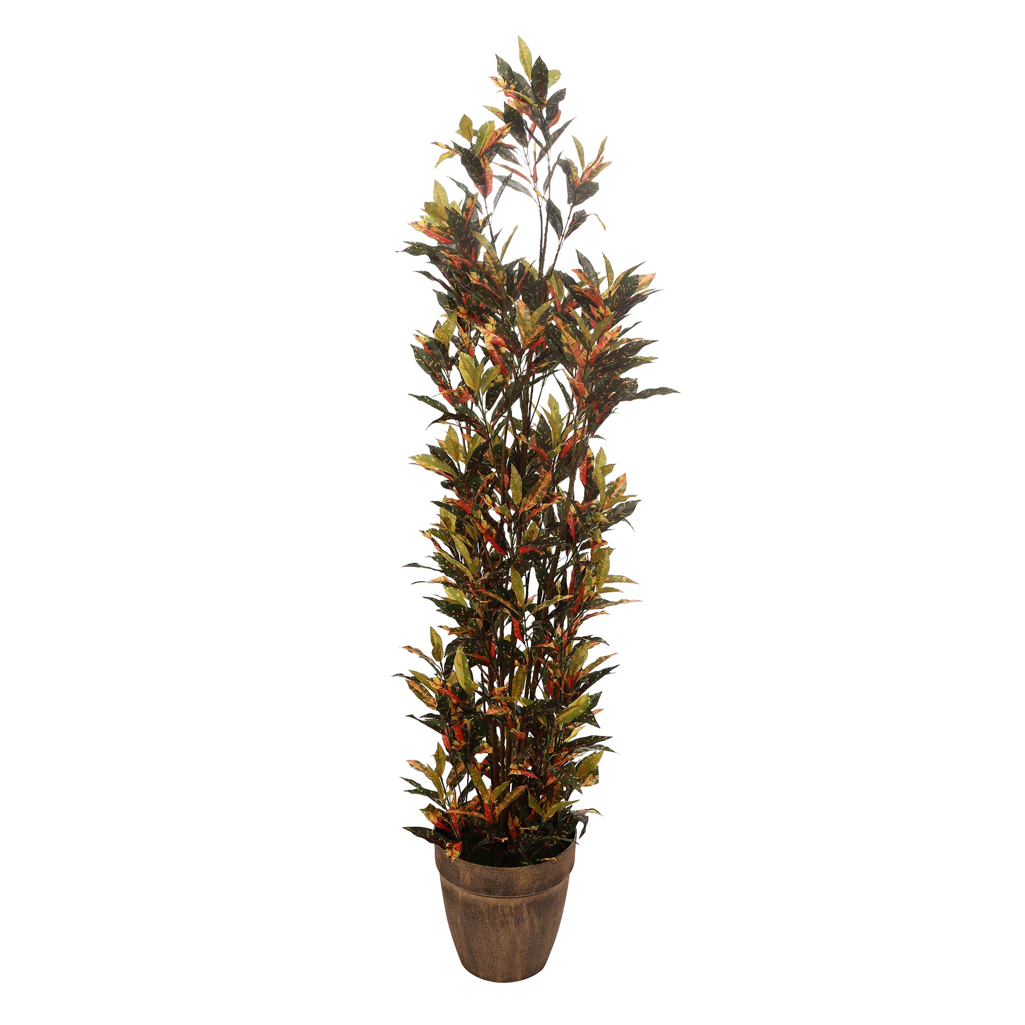 Spotted Croton Faux Plant