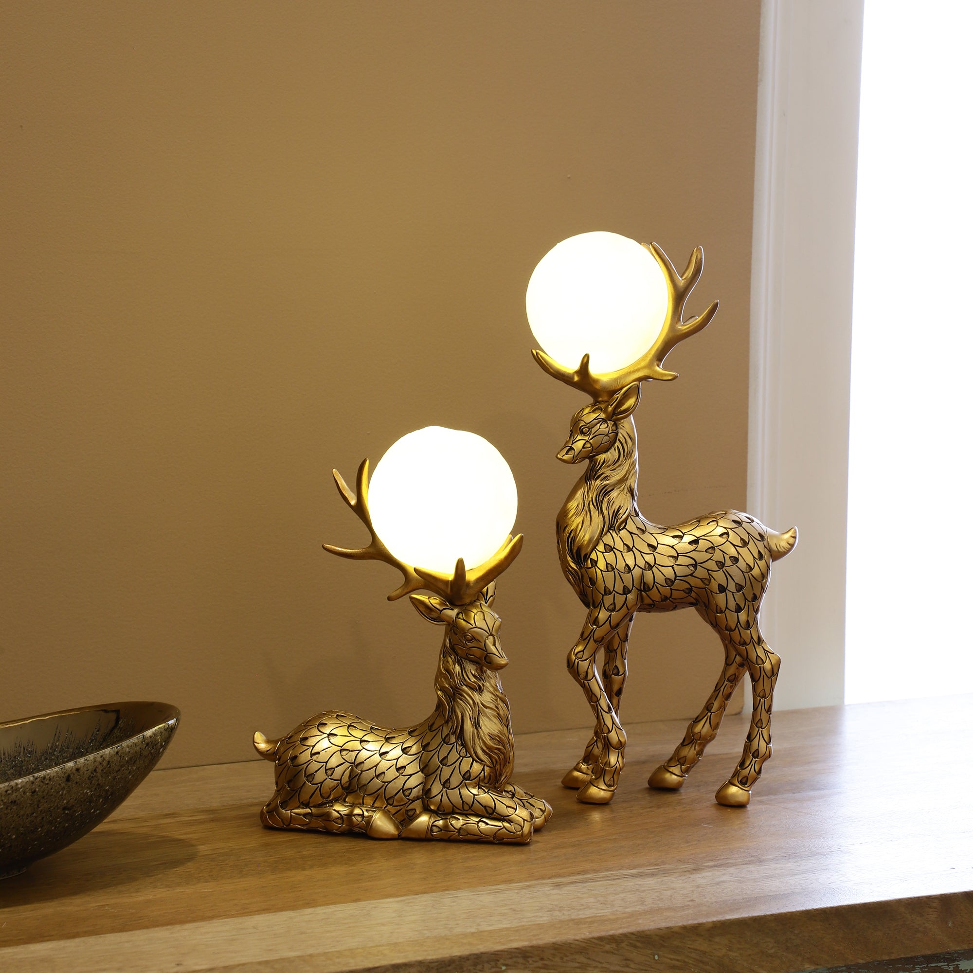 Gold Stags (Set of 2)