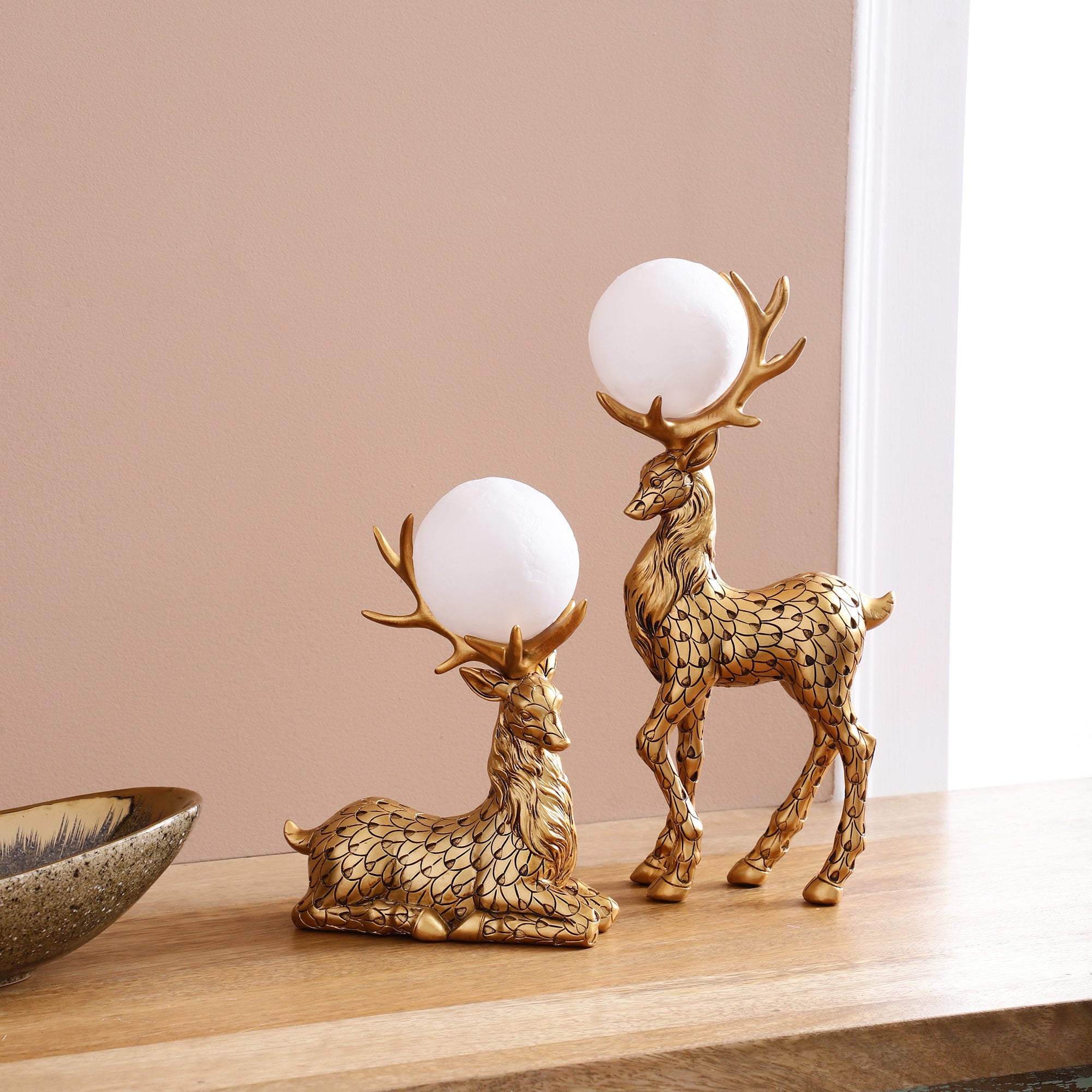 Gold Stags (Set of 2)