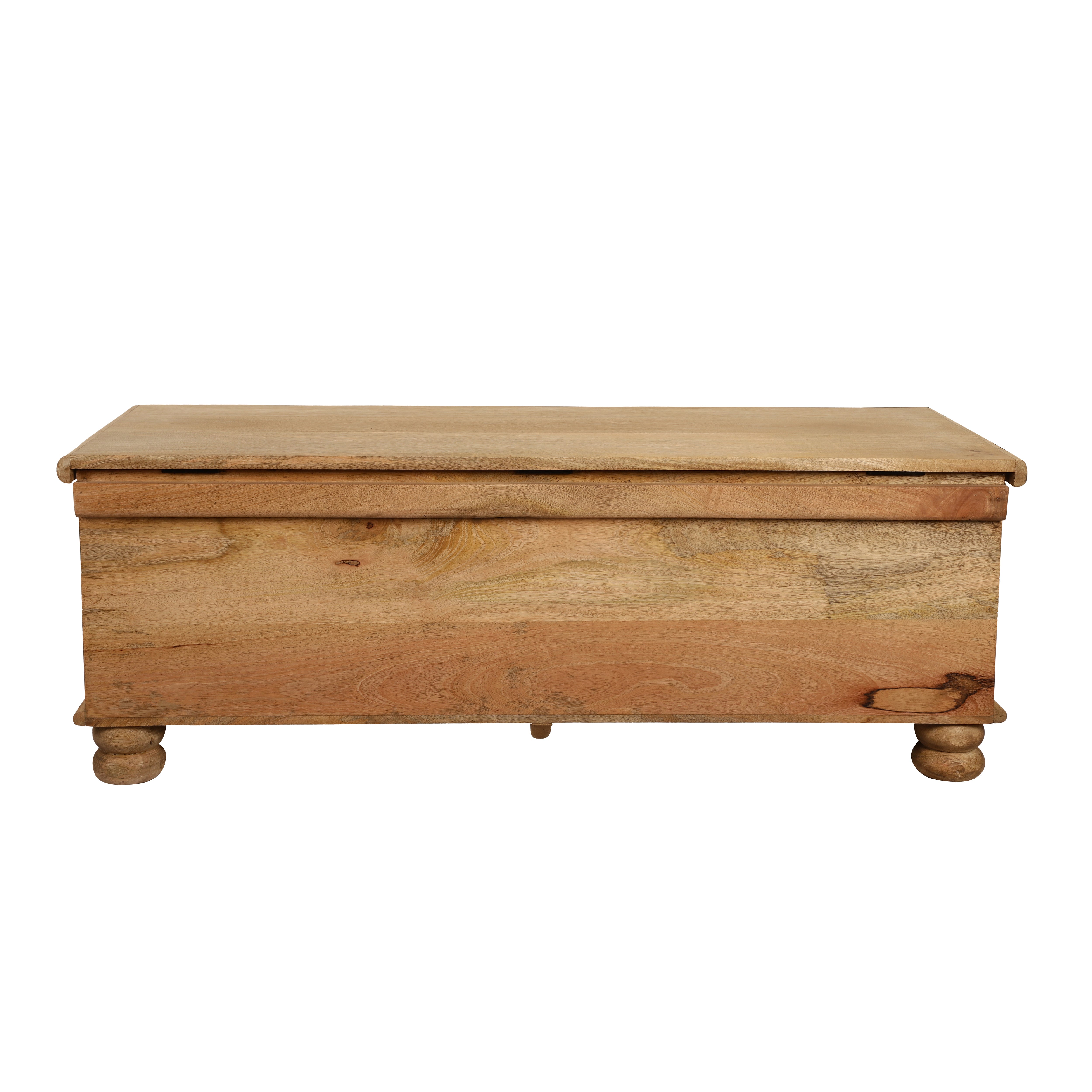Wooden Storage Box/Bench (White)