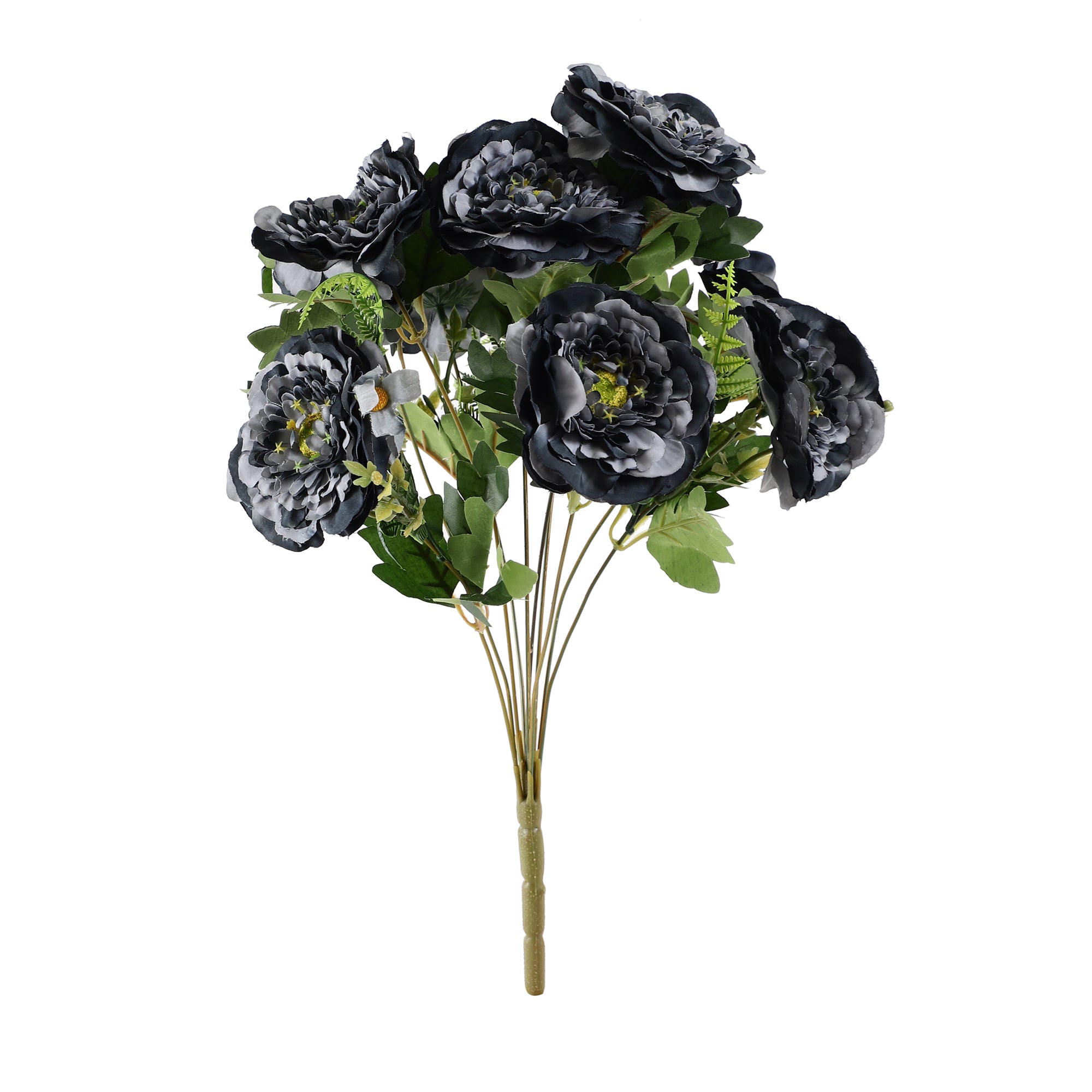 Navy Ranunculus Fern Bunch (Single)