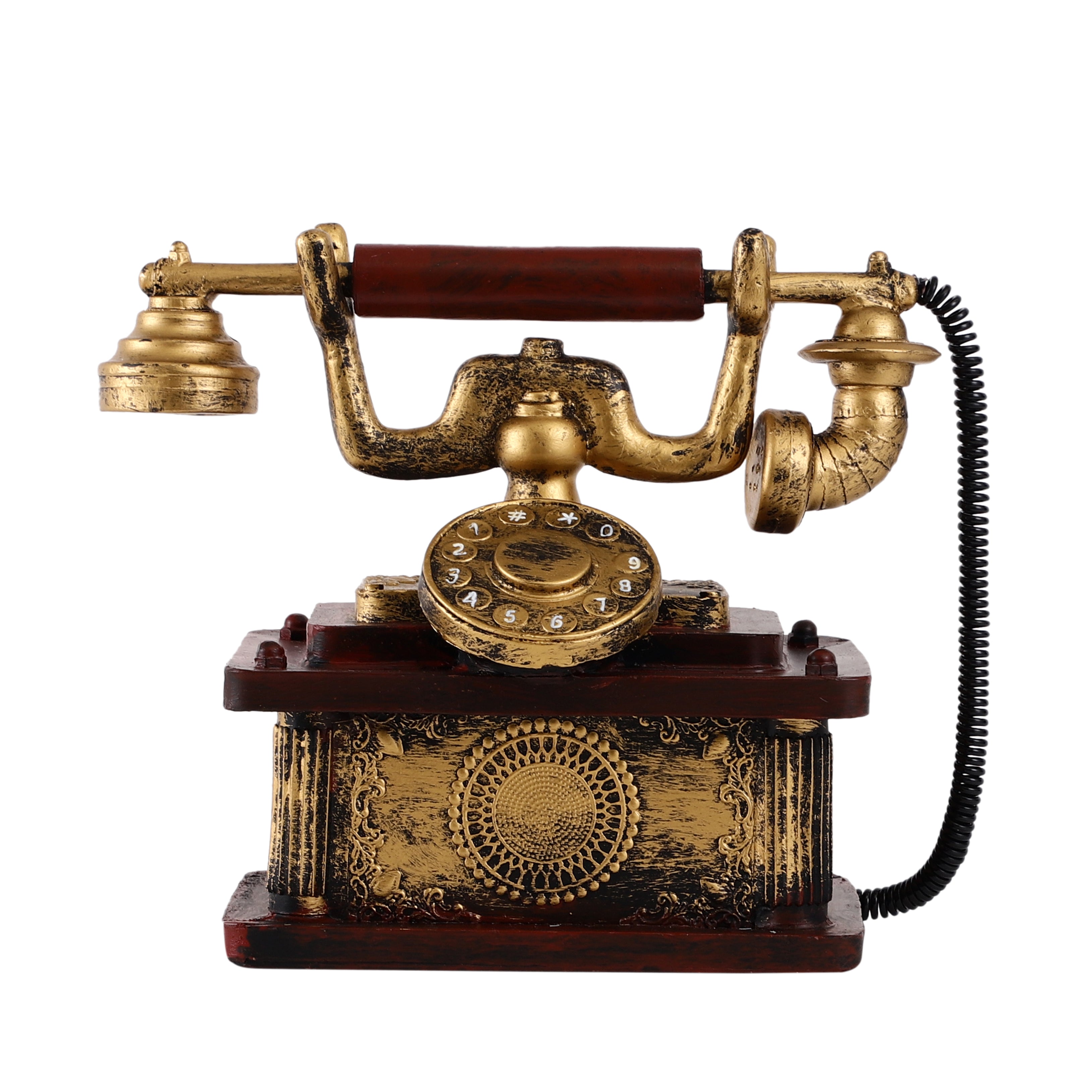 Antique Brown Telephone