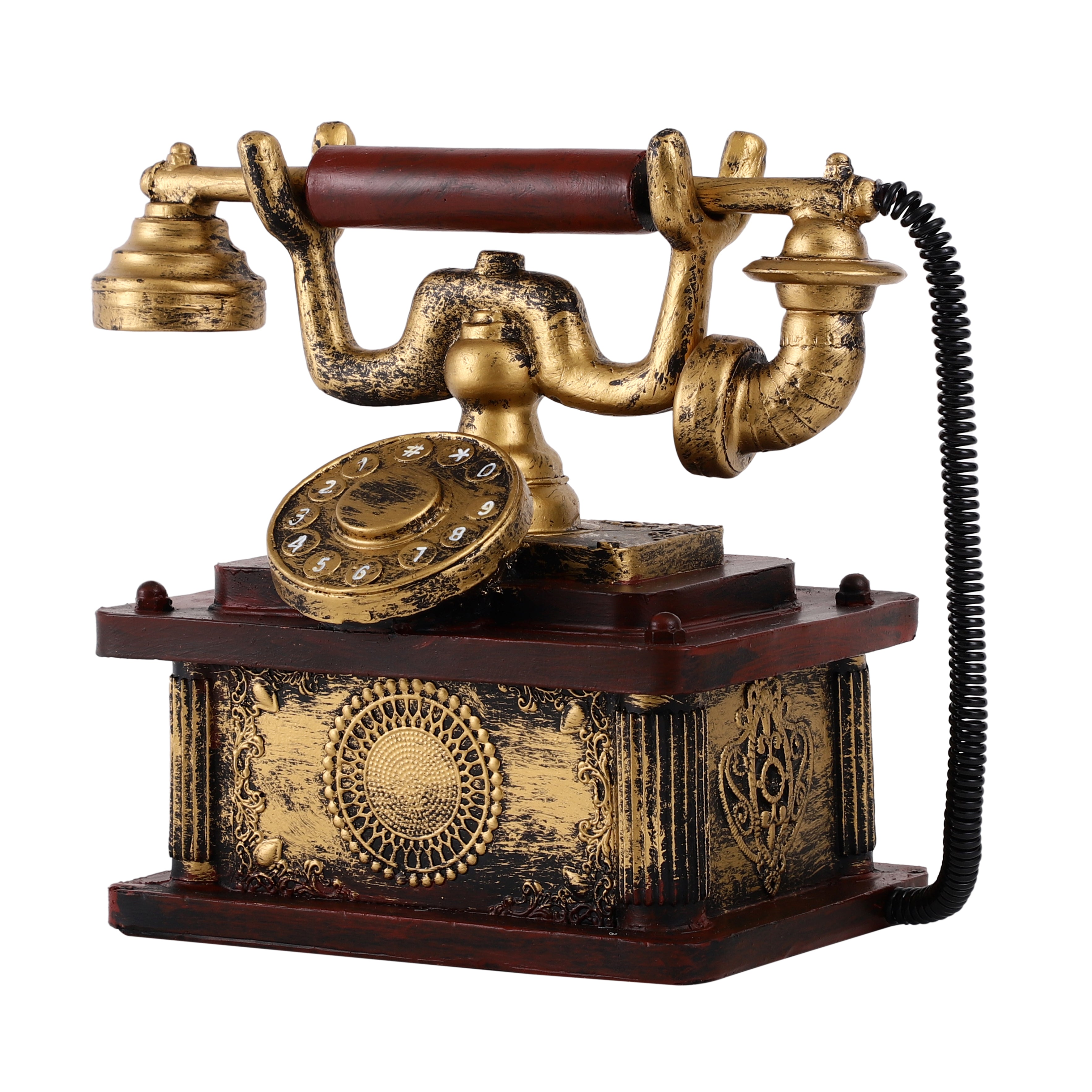 Antique Brown Telephone