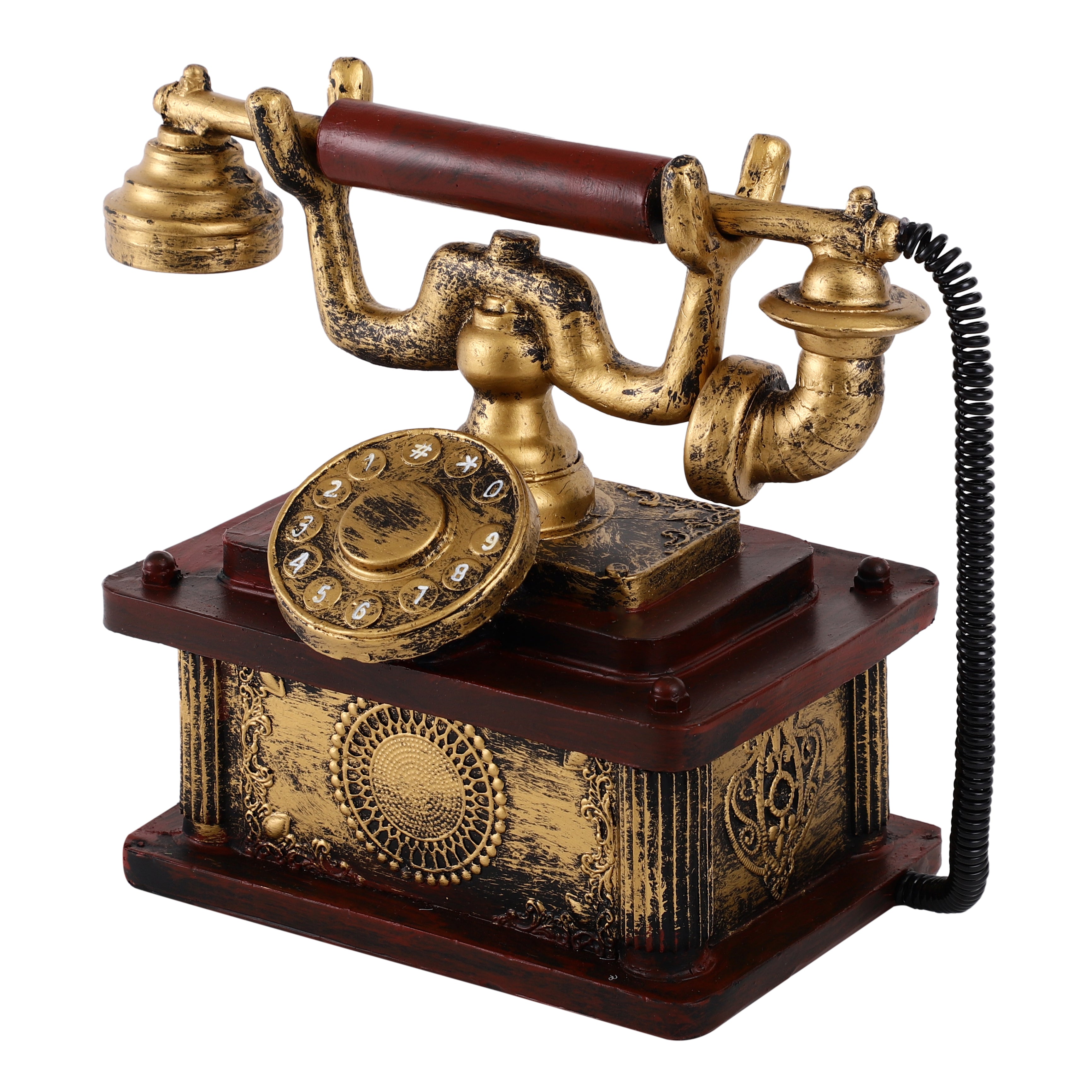 Antique Brown Telephone