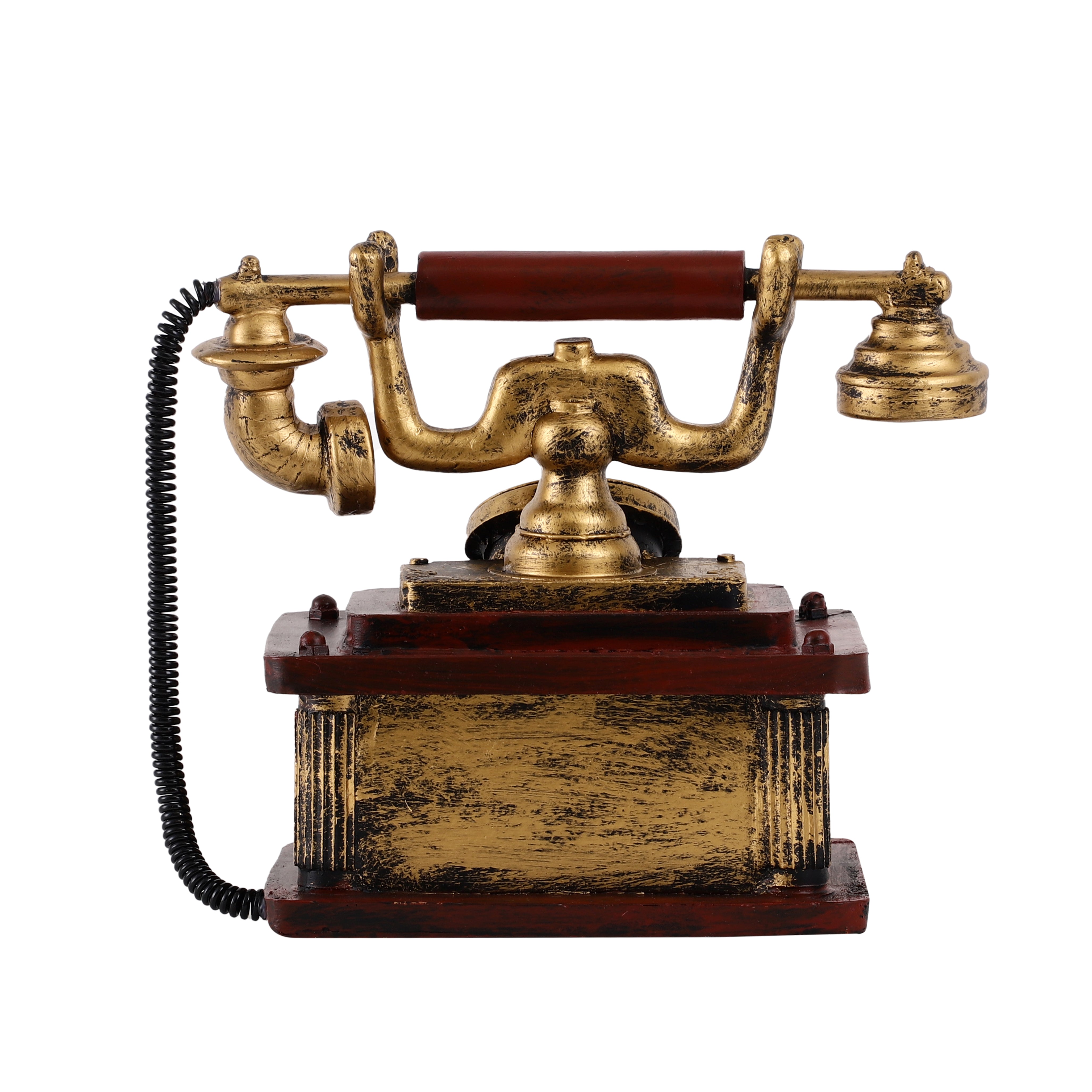 Antique Brown Telephone