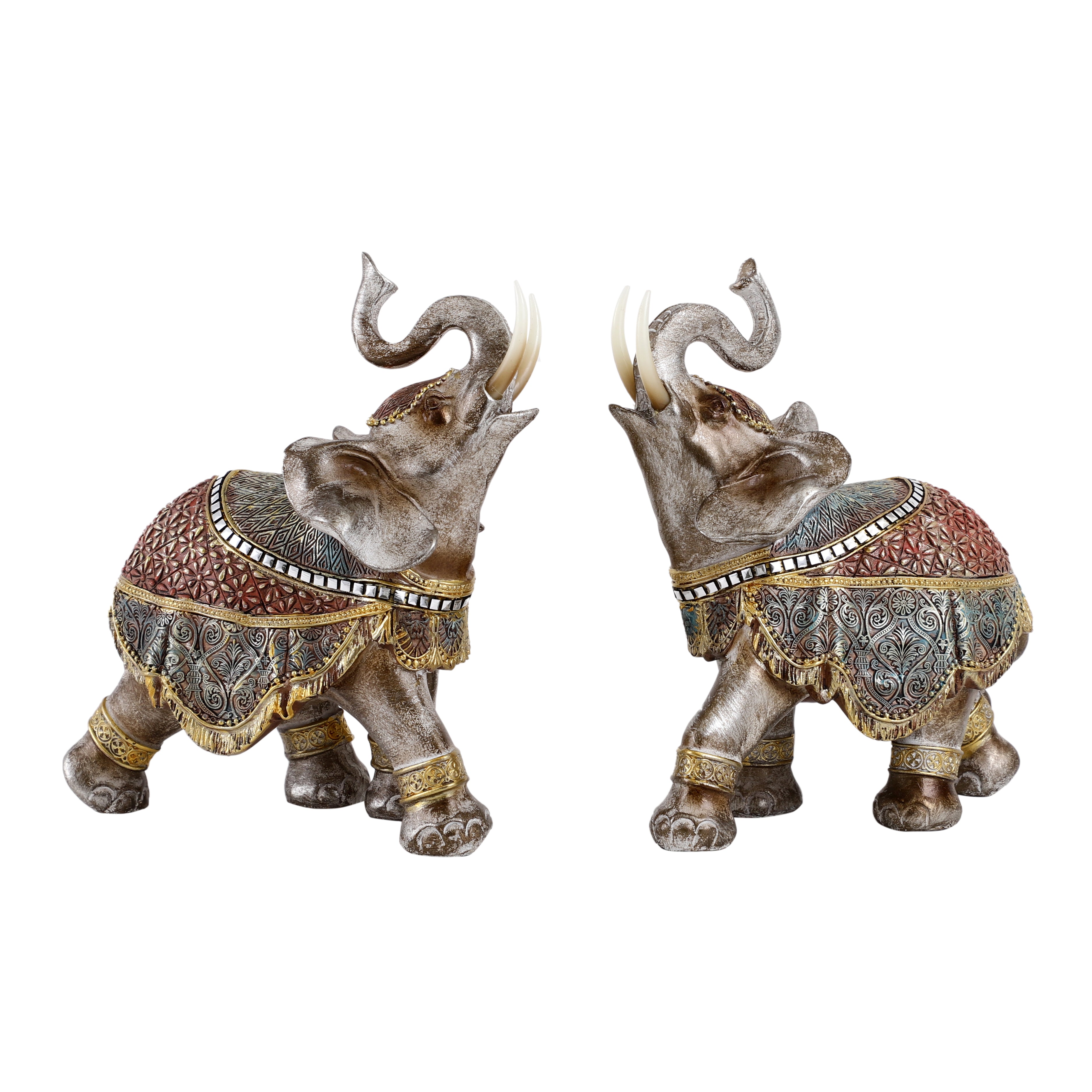 Handcrafted Royal Elephants - Large (set of 2)